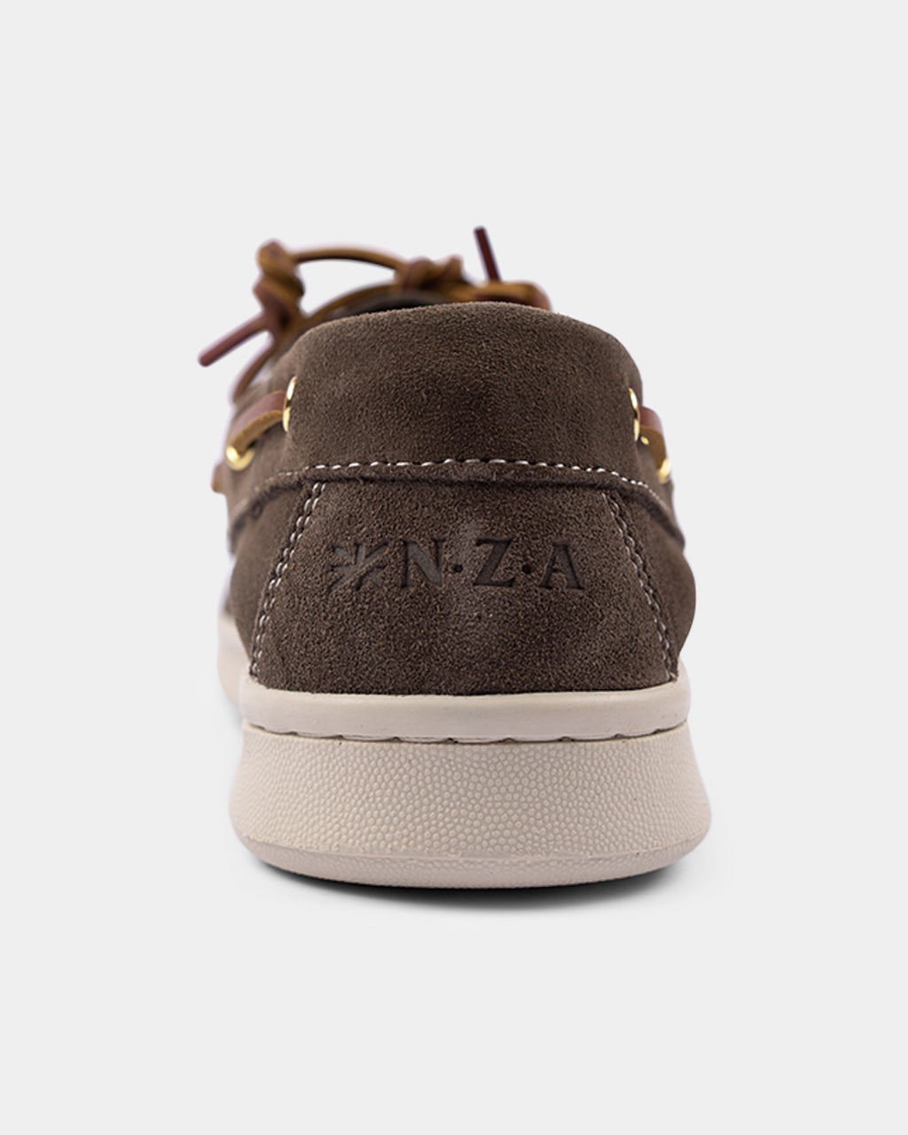 Grüne Leder-Bootsschuhe Grüne Leder-Bootsschuhe