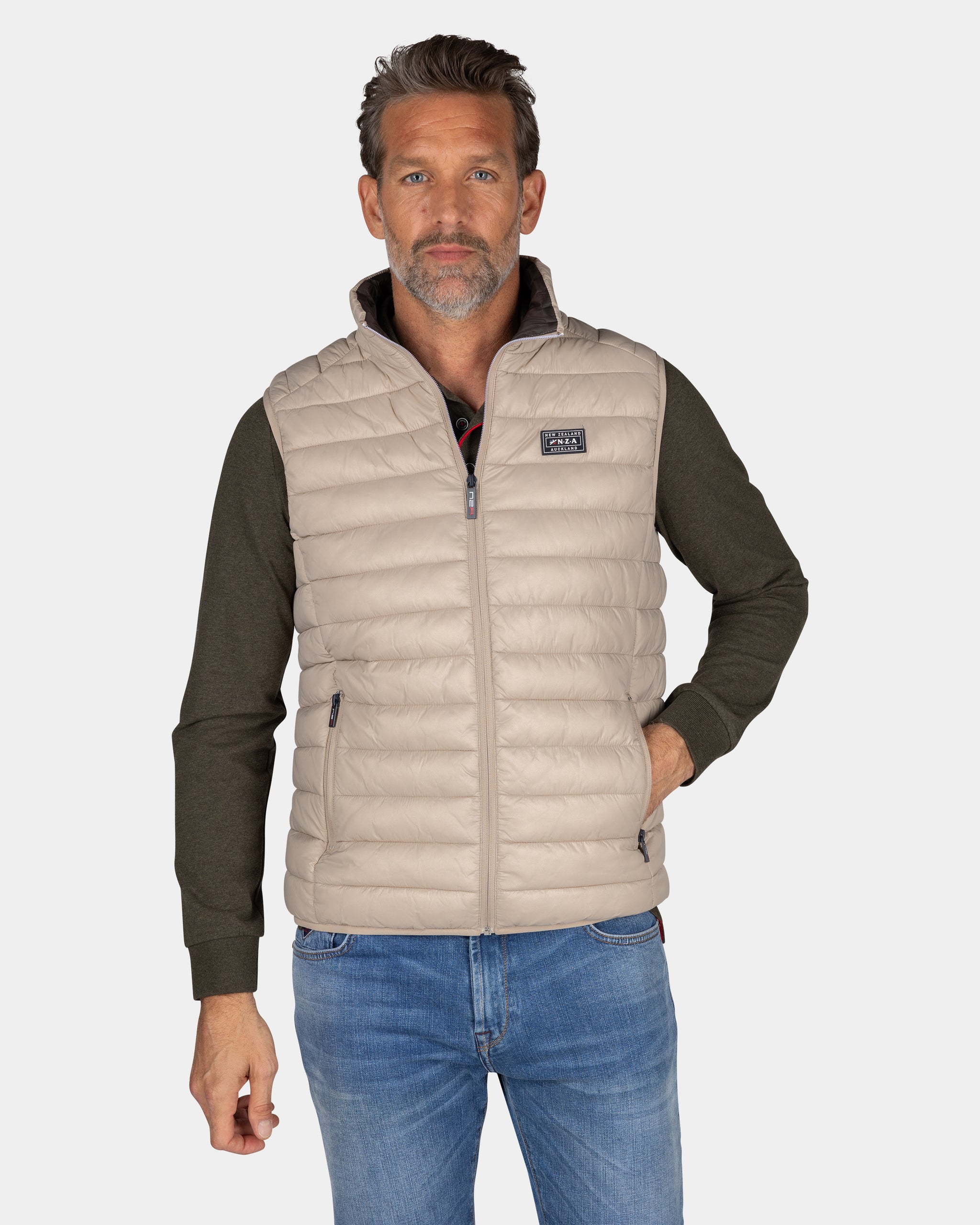 Sand-colored padded vest - Shimmering Sand Sand-colored padded vest - Shimmering Sand