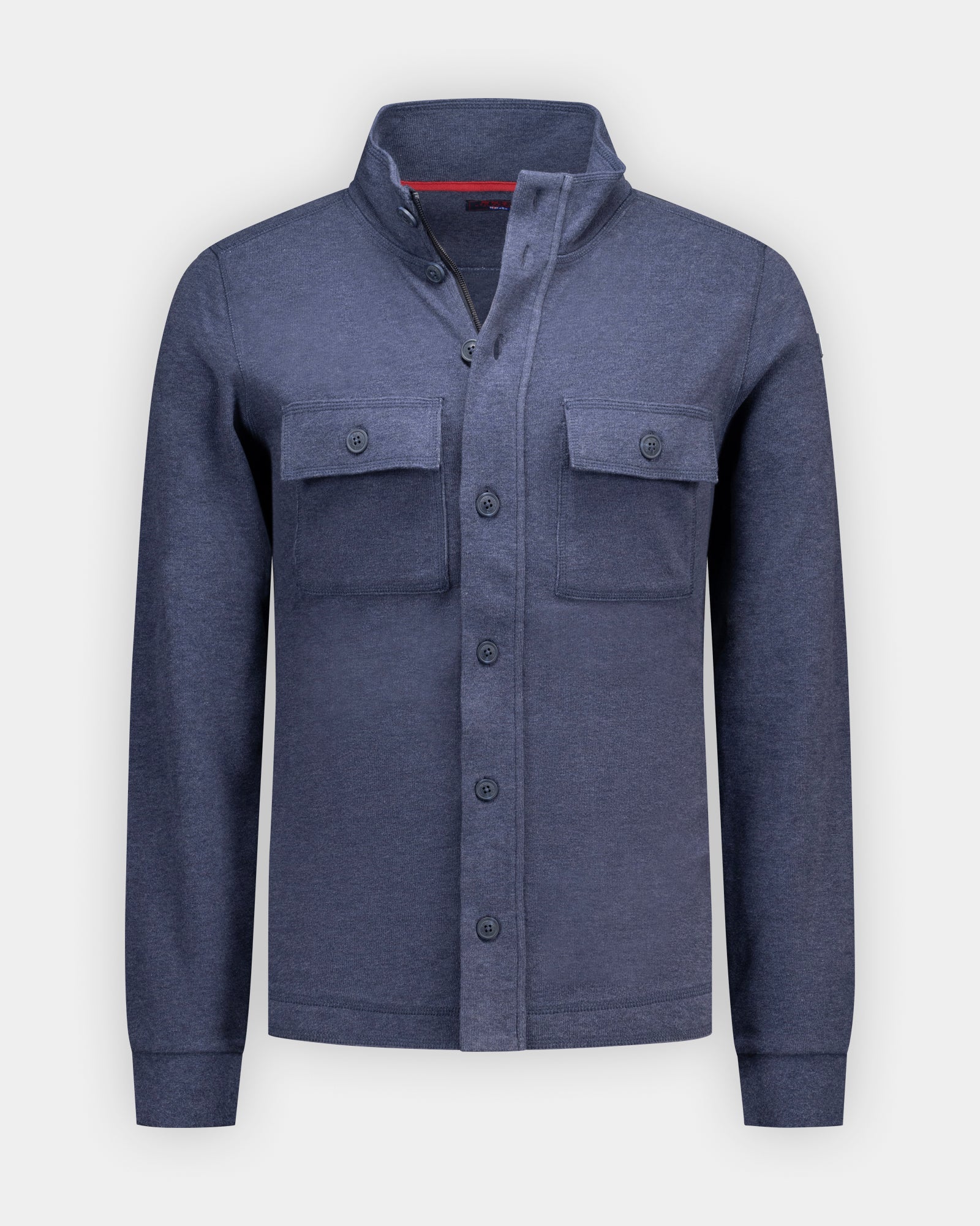Blauwe katoenen sweatvest Blauwe katoenen sweatvest