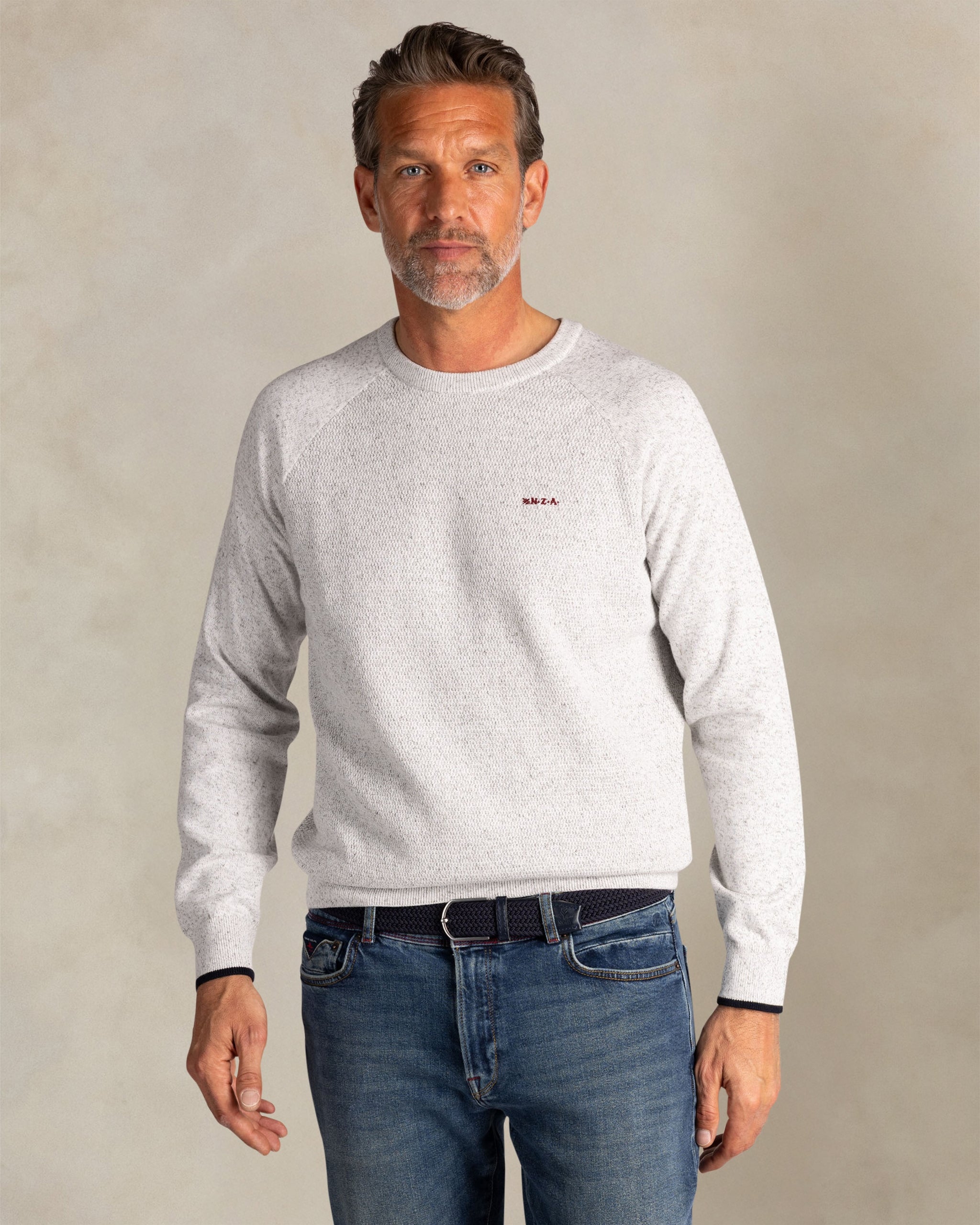 Grau Baumwollpullover Grau Baumwollpullover