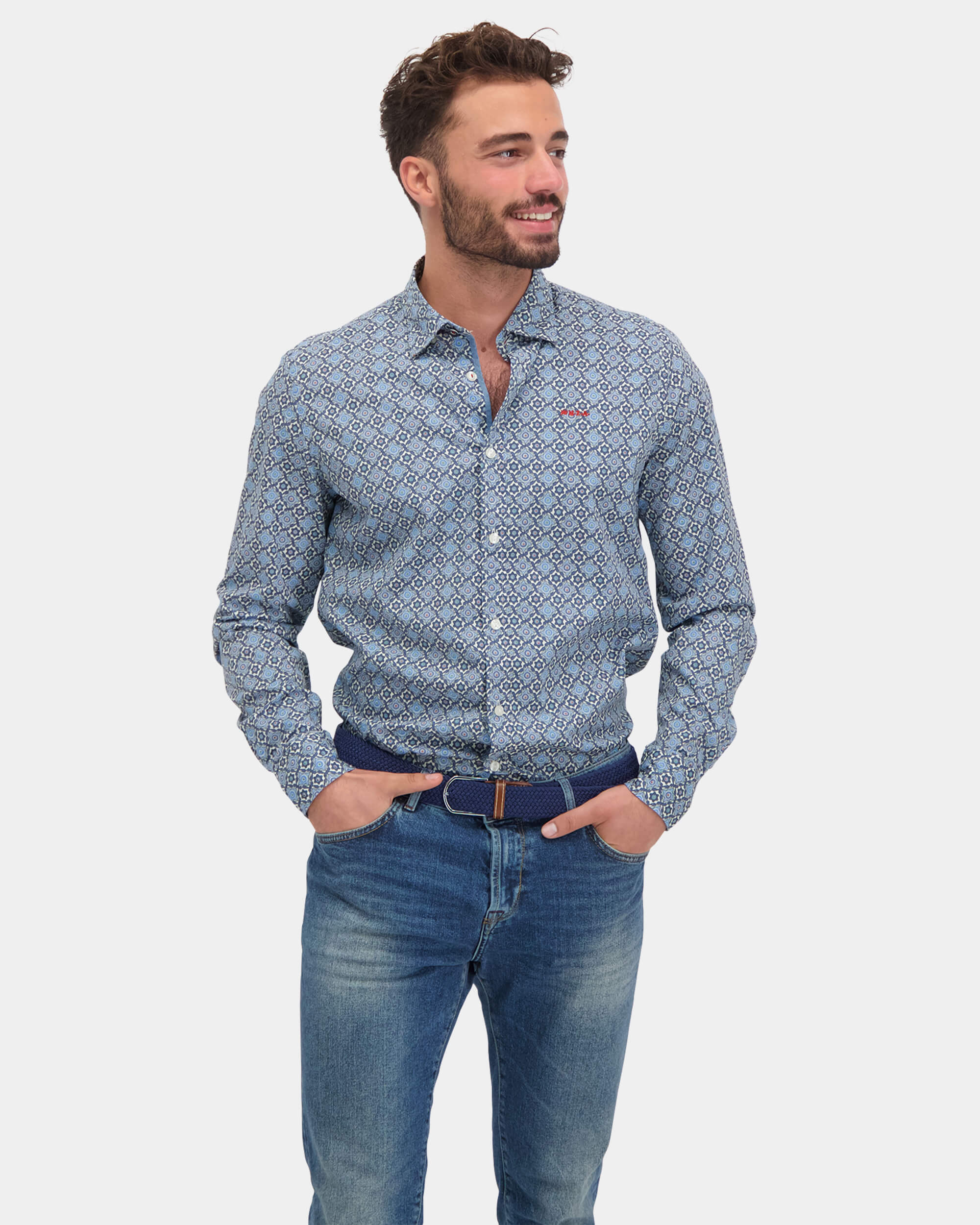 Shin - Grid Blue Shin - Grid Blue