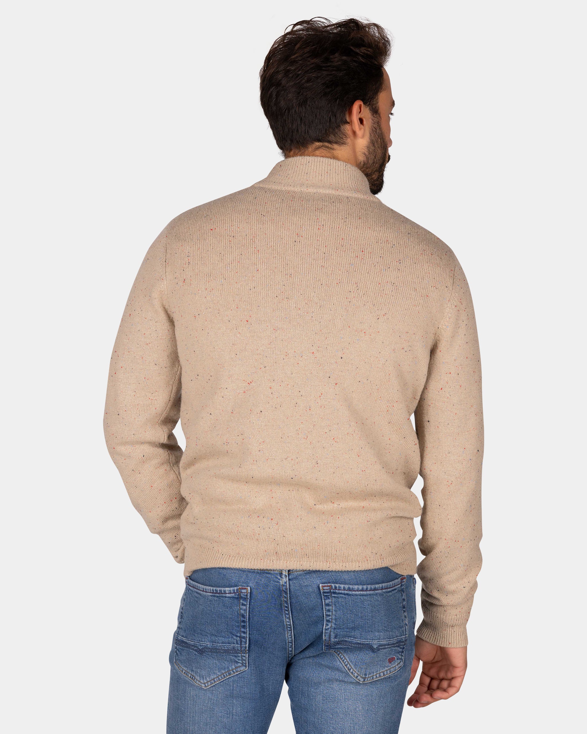 Sand-colored sweater with buttons - Shimmering Sand Sand-colored sweater with buttons - Shimmering Sand