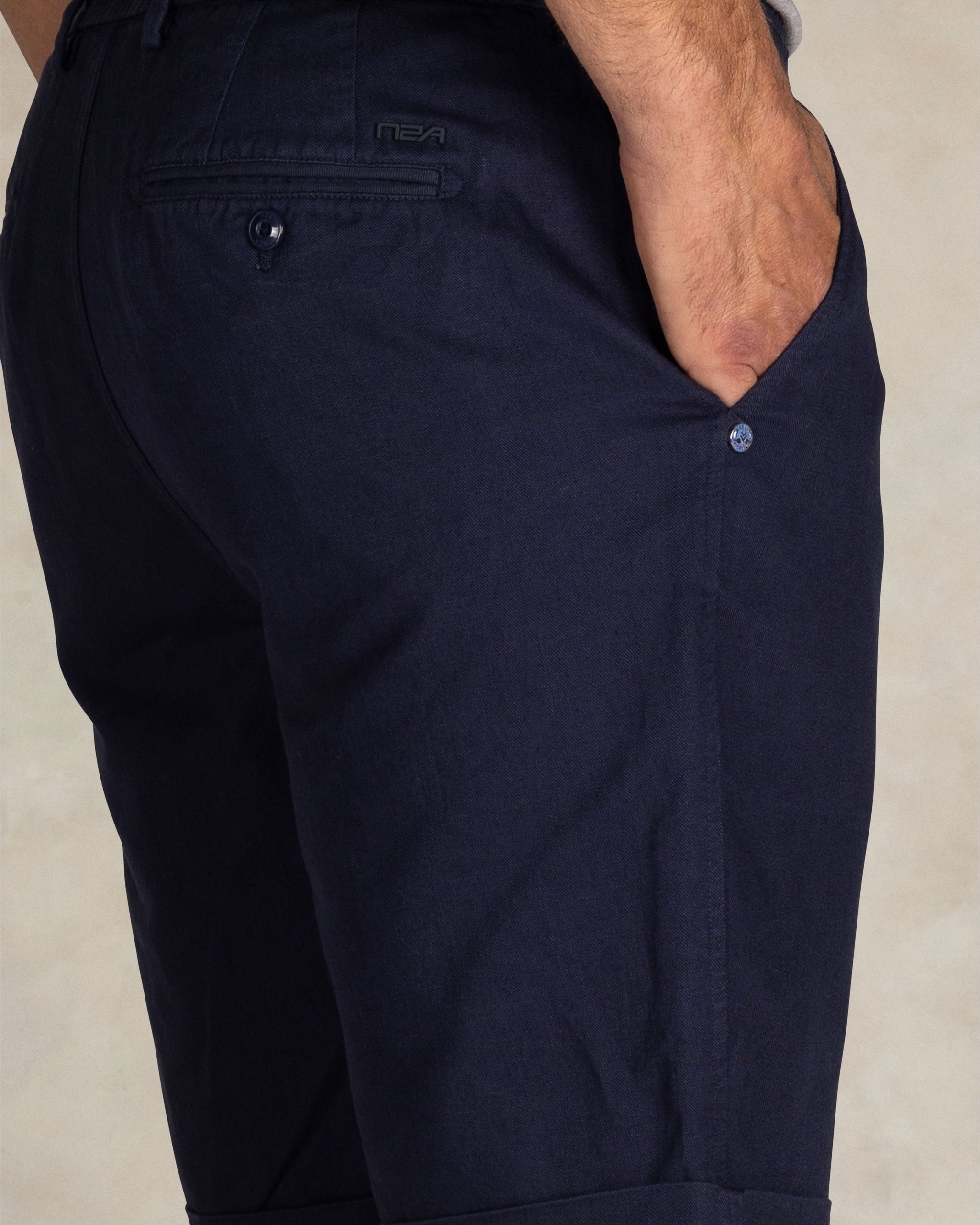 Navy linnen chino shorts Navy linnen chino shorts