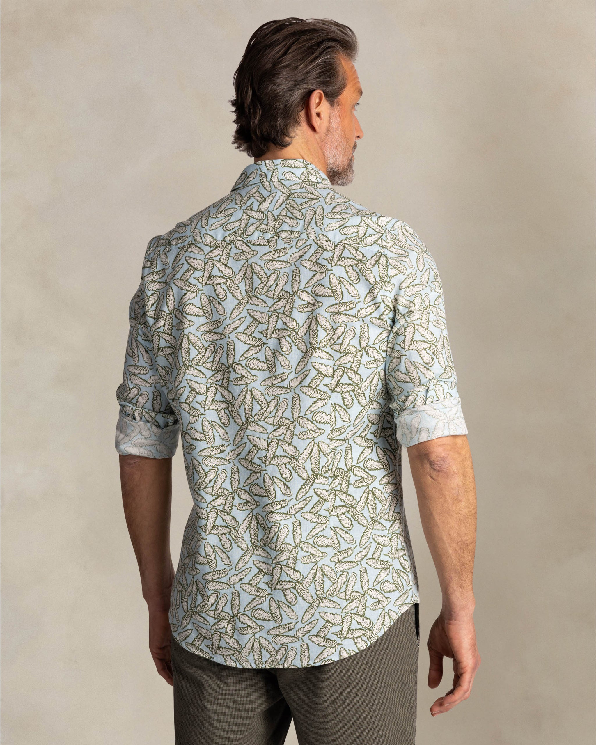 Graphic printed shirt with green and blue Graphic printed shirt with green and blue