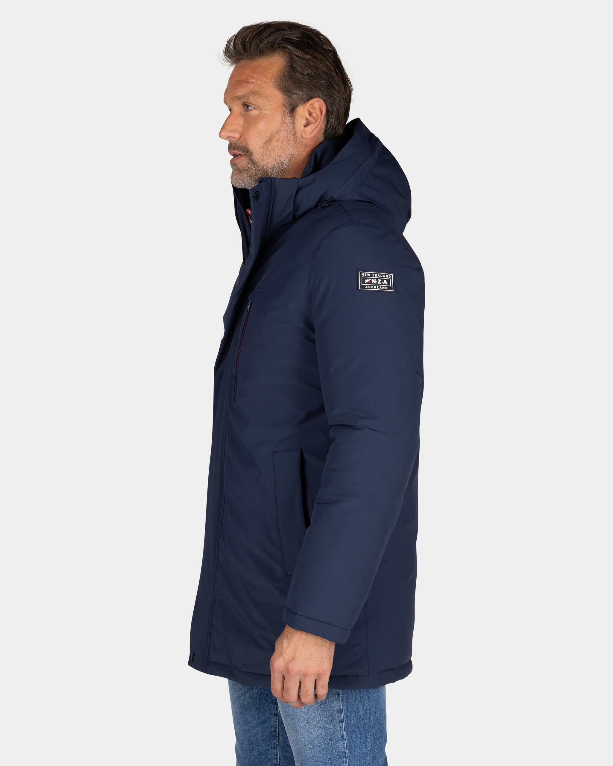 Dunkelblauer Parka mit Stehkragen - Winter Navy Dunkelblauer Parka mit Stehkragen - Winter Navy