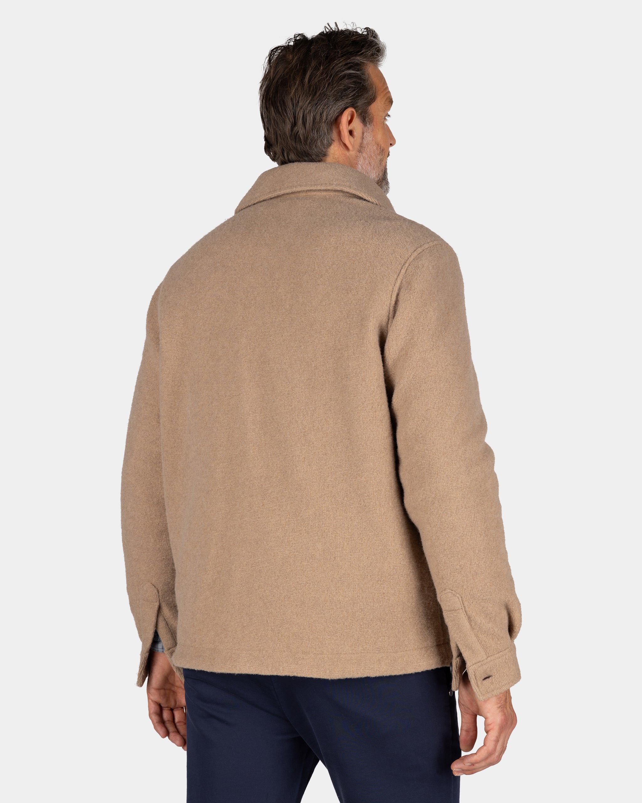Light brown short wool coat - Chestnut Light brown short wool coat - Chestnut