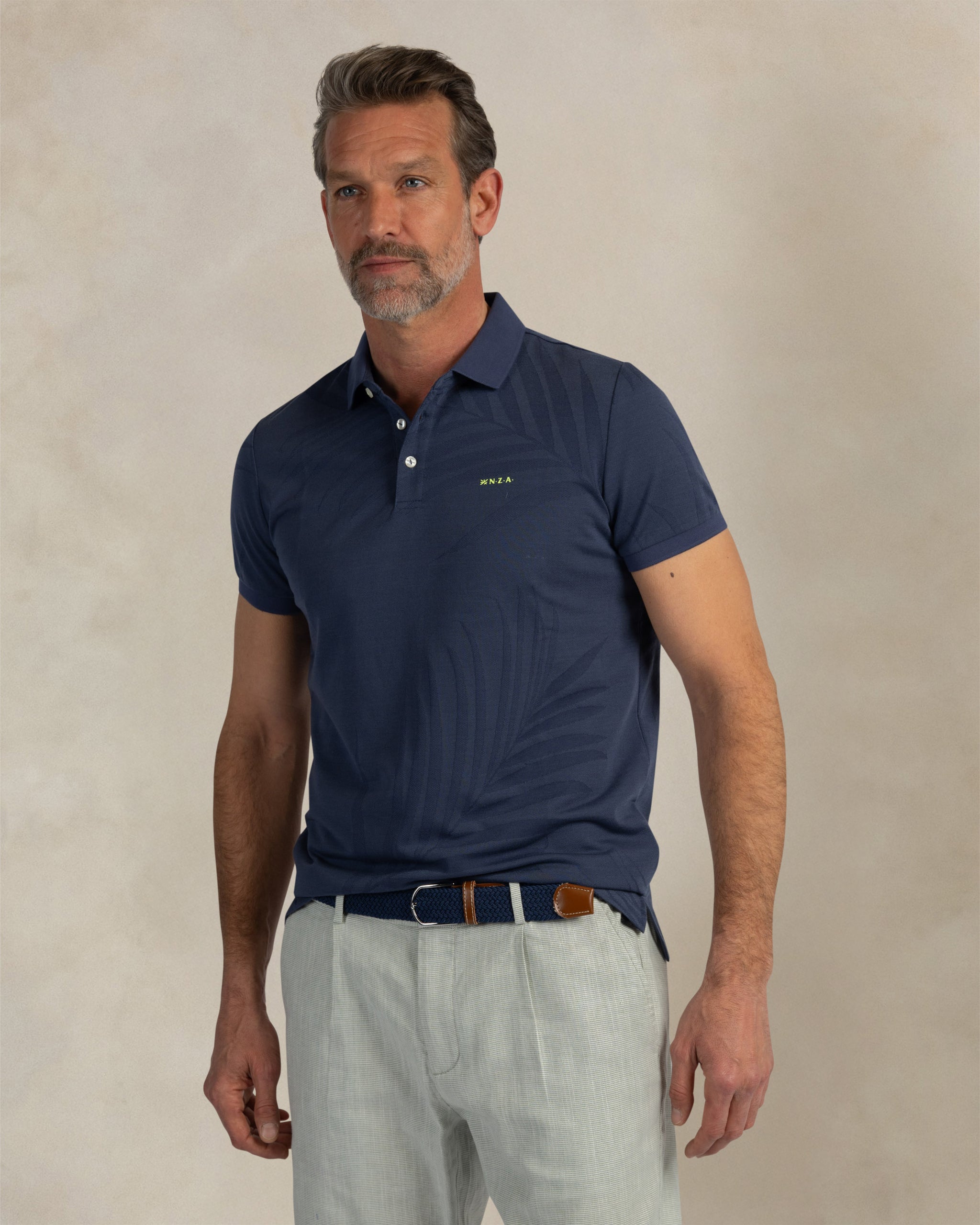 Polo en coton bleu foncé Polo en coton bleu foncé