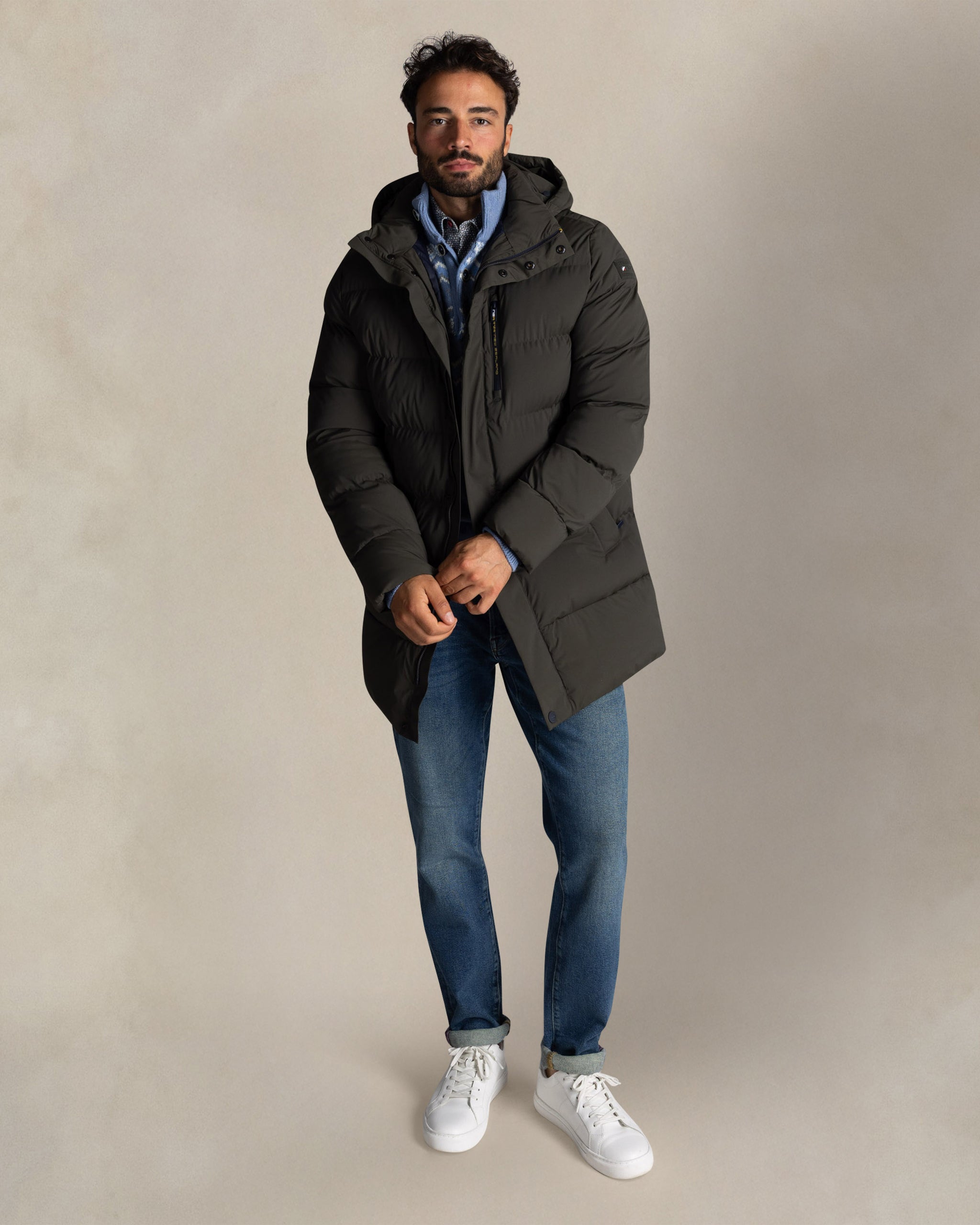 Veste matelassée verte Veste matelassée verte