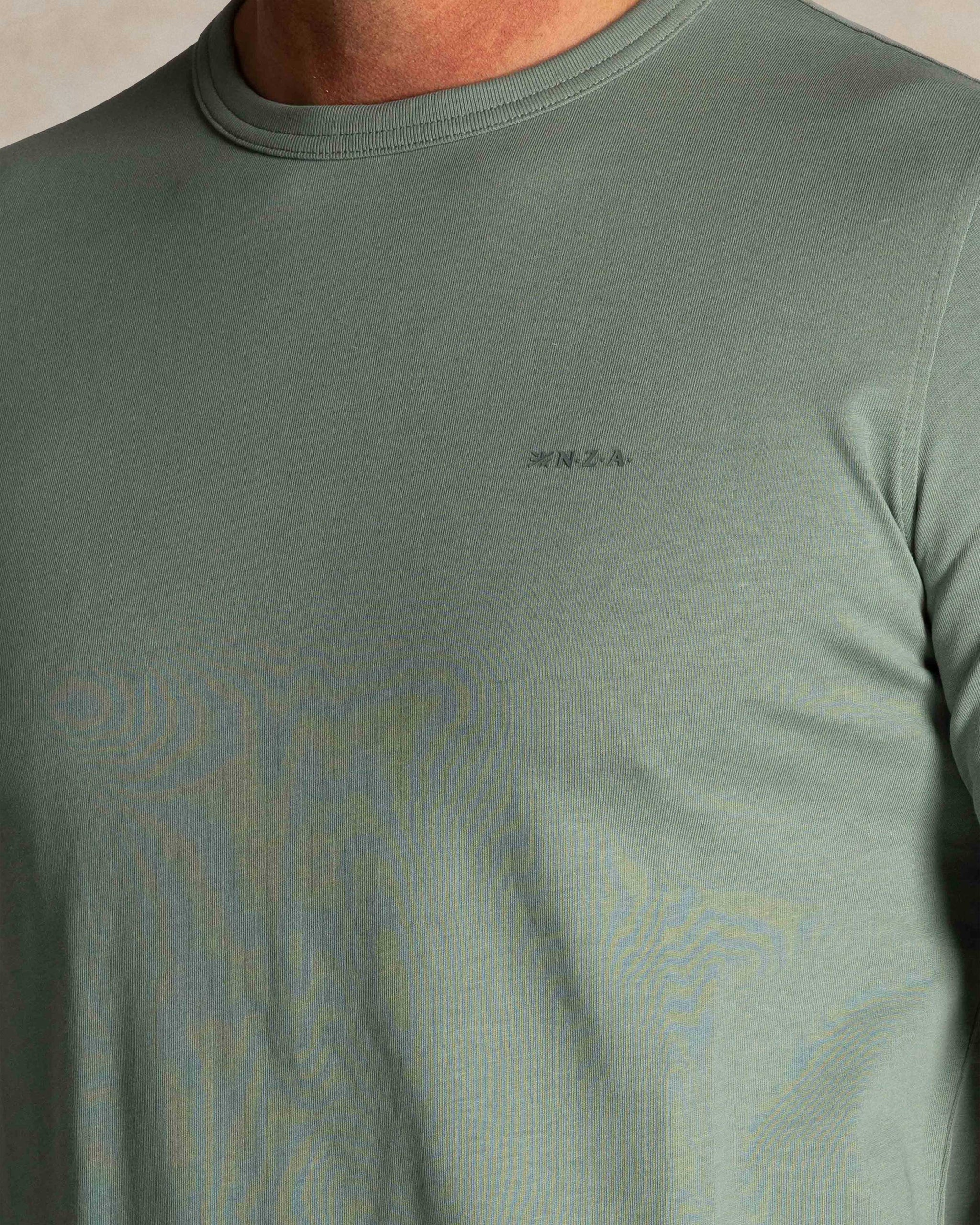Groene katoenen longsleeve Groene katoenen longsleeve