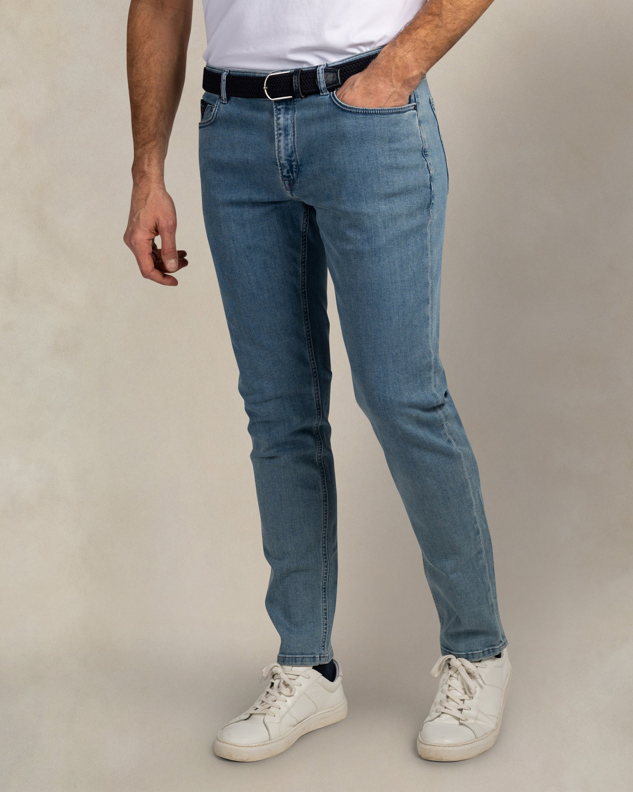 Auckland stretch 5-pocket light wash jeans Auckland stretch 5-pocket light wash jeans