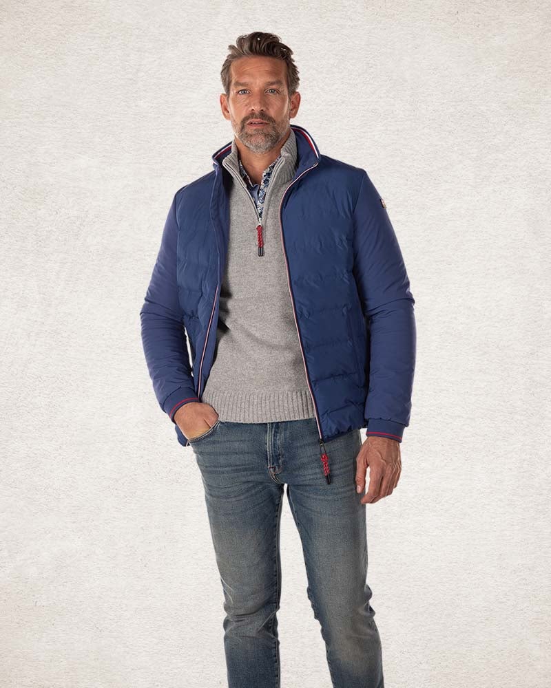 Chaqueta lisa acolchada - Bright Water Blue Chaqueta lisa acolchada - Bright Water Blue