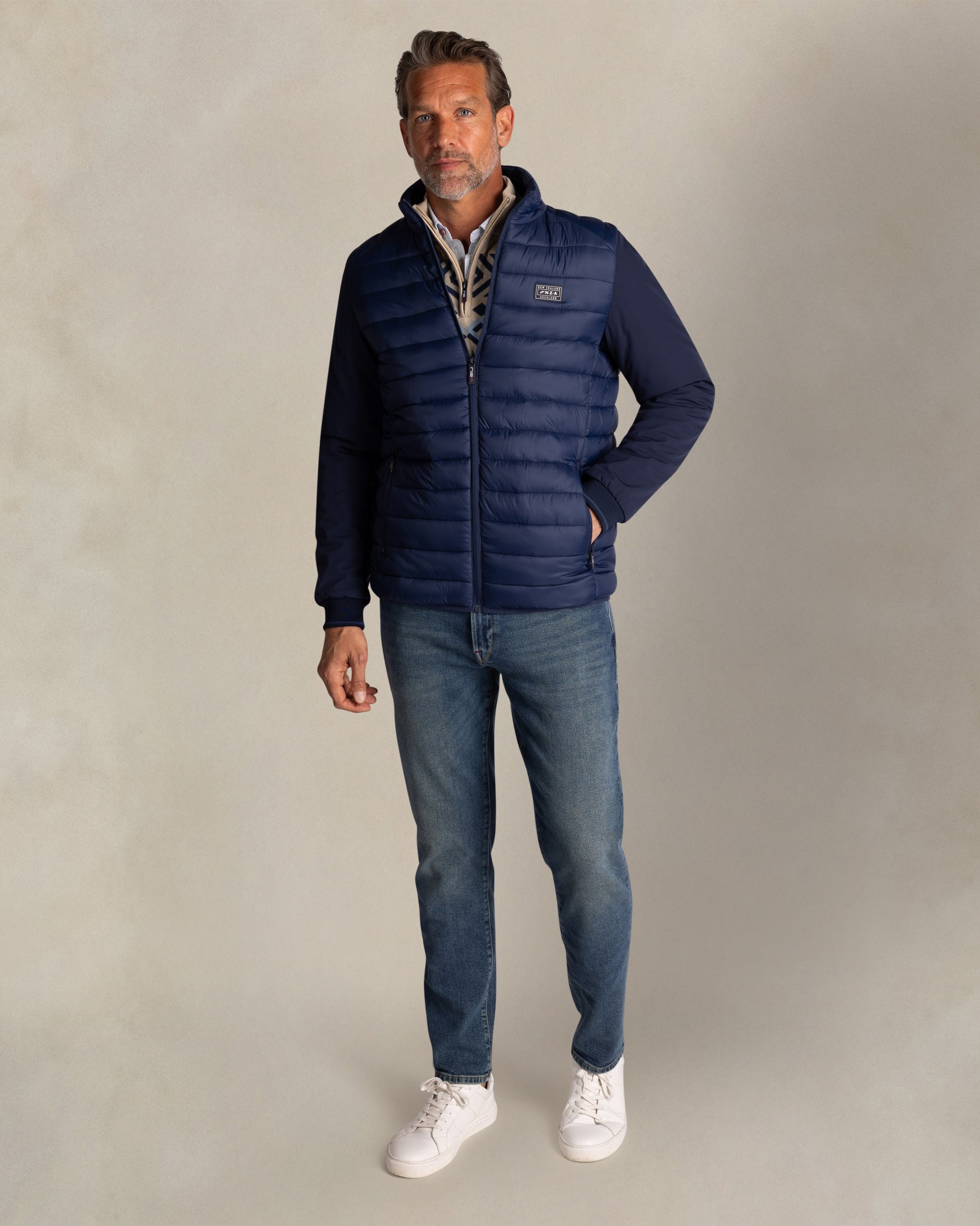 Veste matelassée bleue Veste matelassée bleue