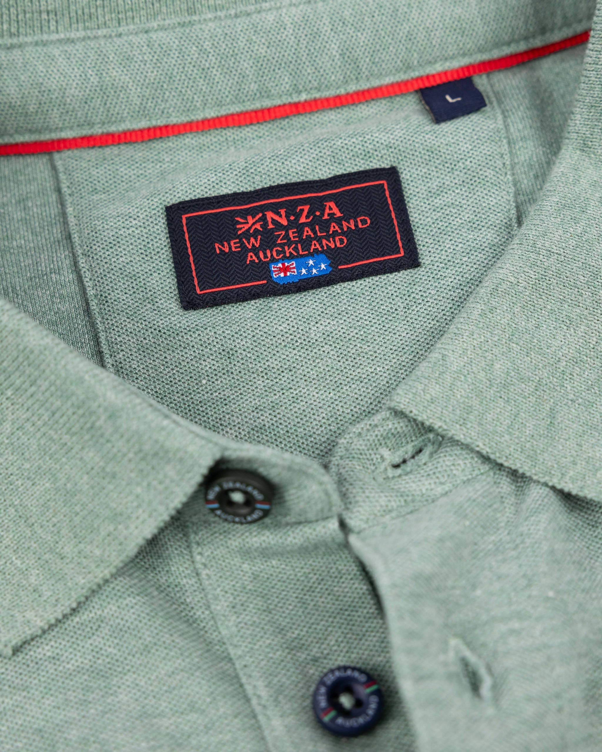 Groen katoenen polo shirt lang Groen katoenen polo shirt lang