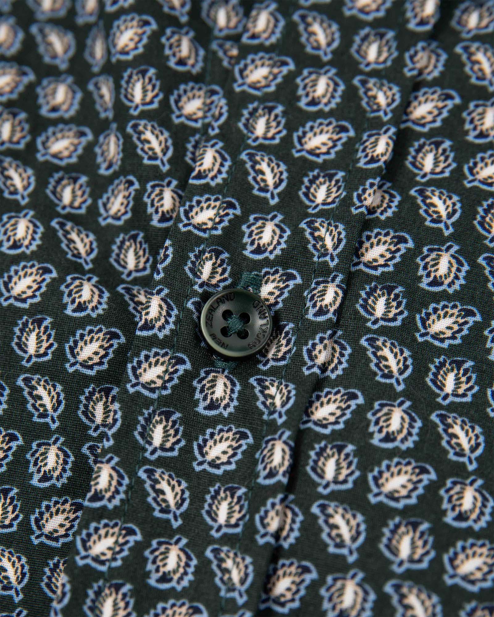 Chemise en coton élasthanne à manches longues - Crushing Green Chemise en coton élasthanne à manches longues - Crushing Green