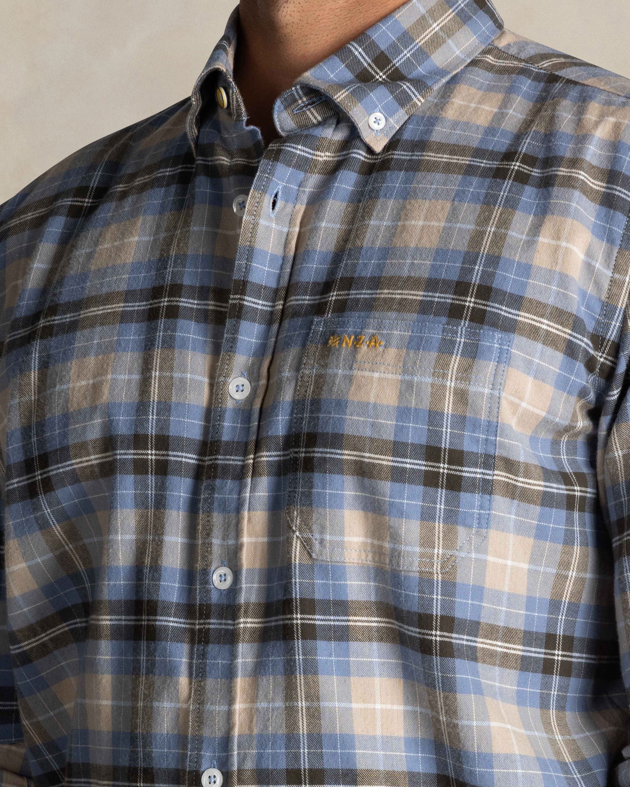 Ecru crinkled cotton shirt Ecru crinkled cotton shirt