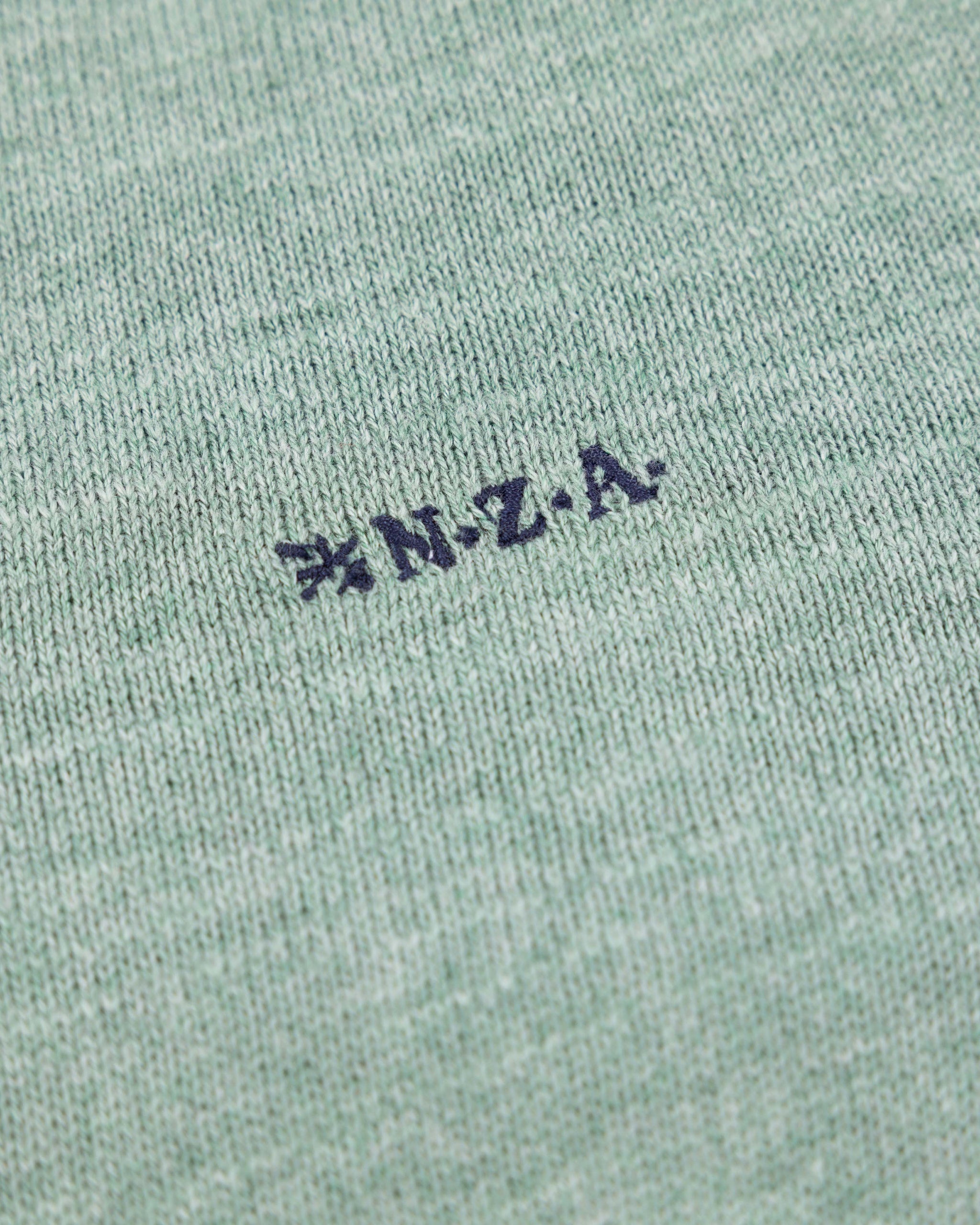 Grüner Baumwoll-Halbzip Grüner Baumwoll-Halbzip