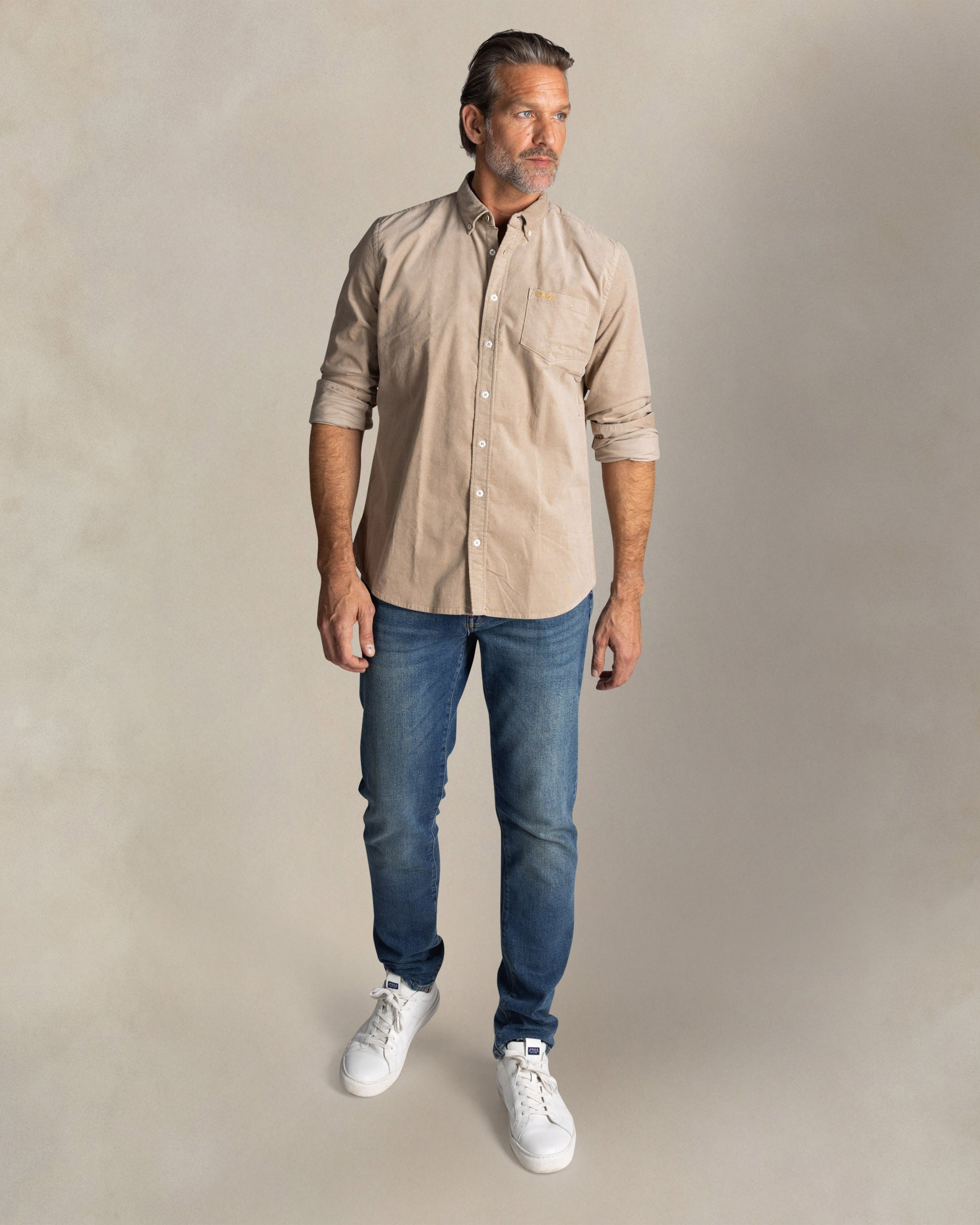 Ecru corduroy shirt Ecru corduroy shirt