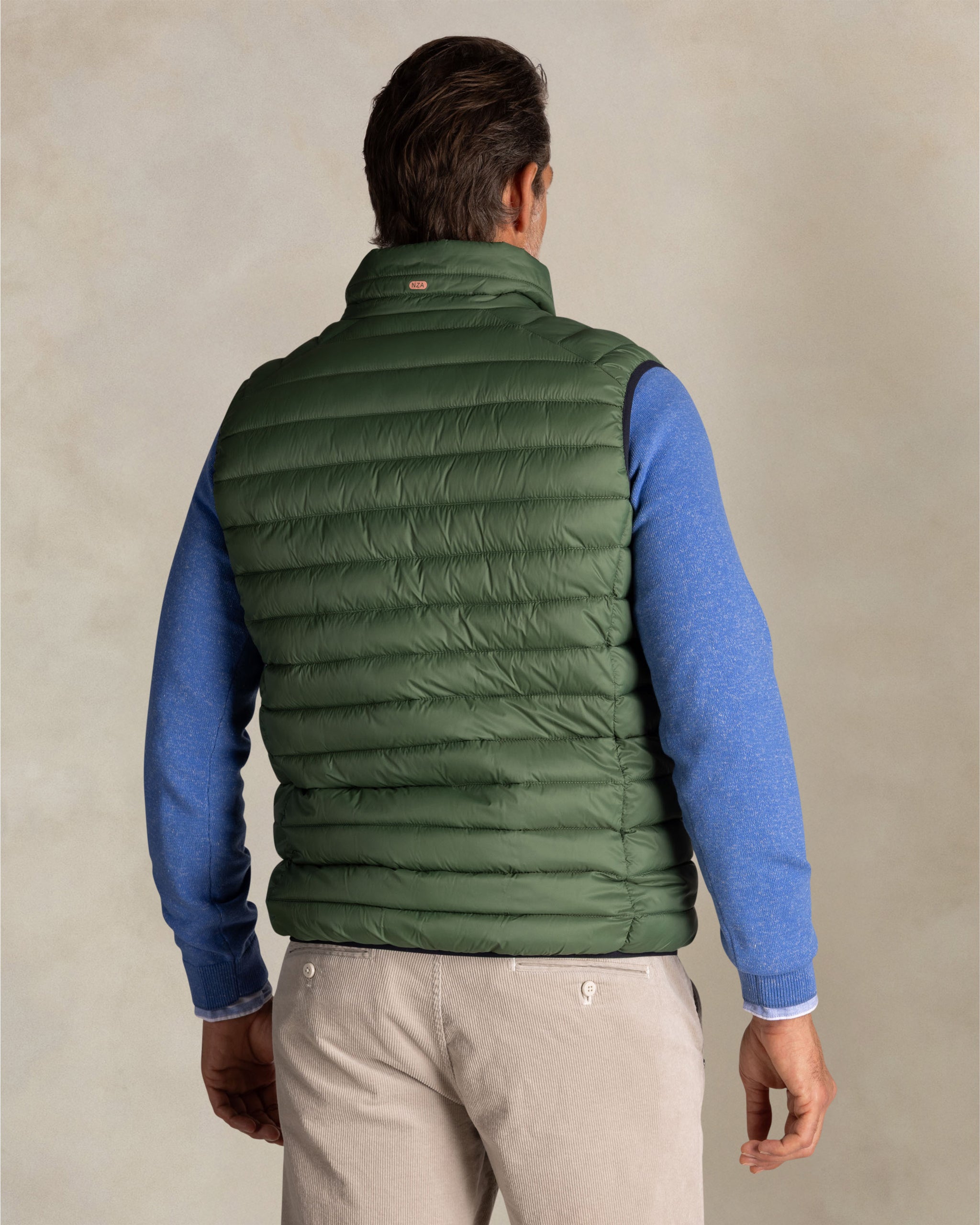 Groene gewatteerde bodywarmer Groene gewatteerde bodywarmer