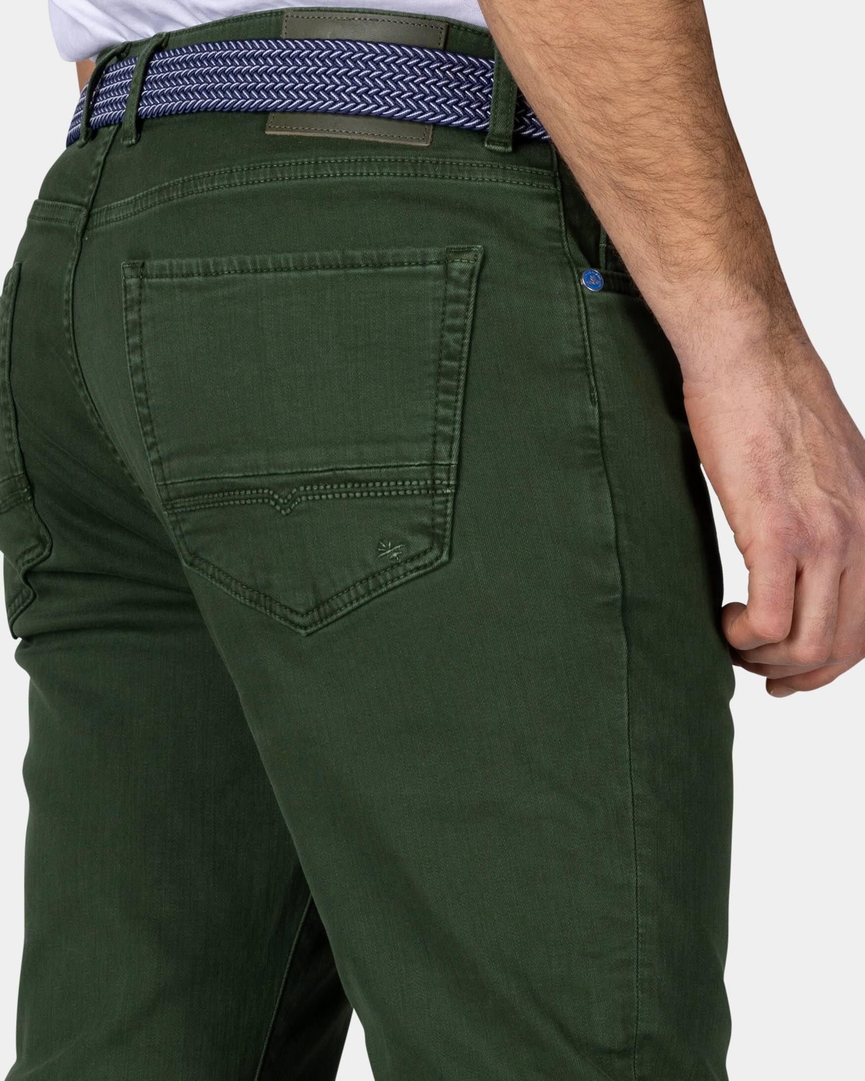 Groene gekleurde spijkerbroek Groene gekleurde spijkerbroek