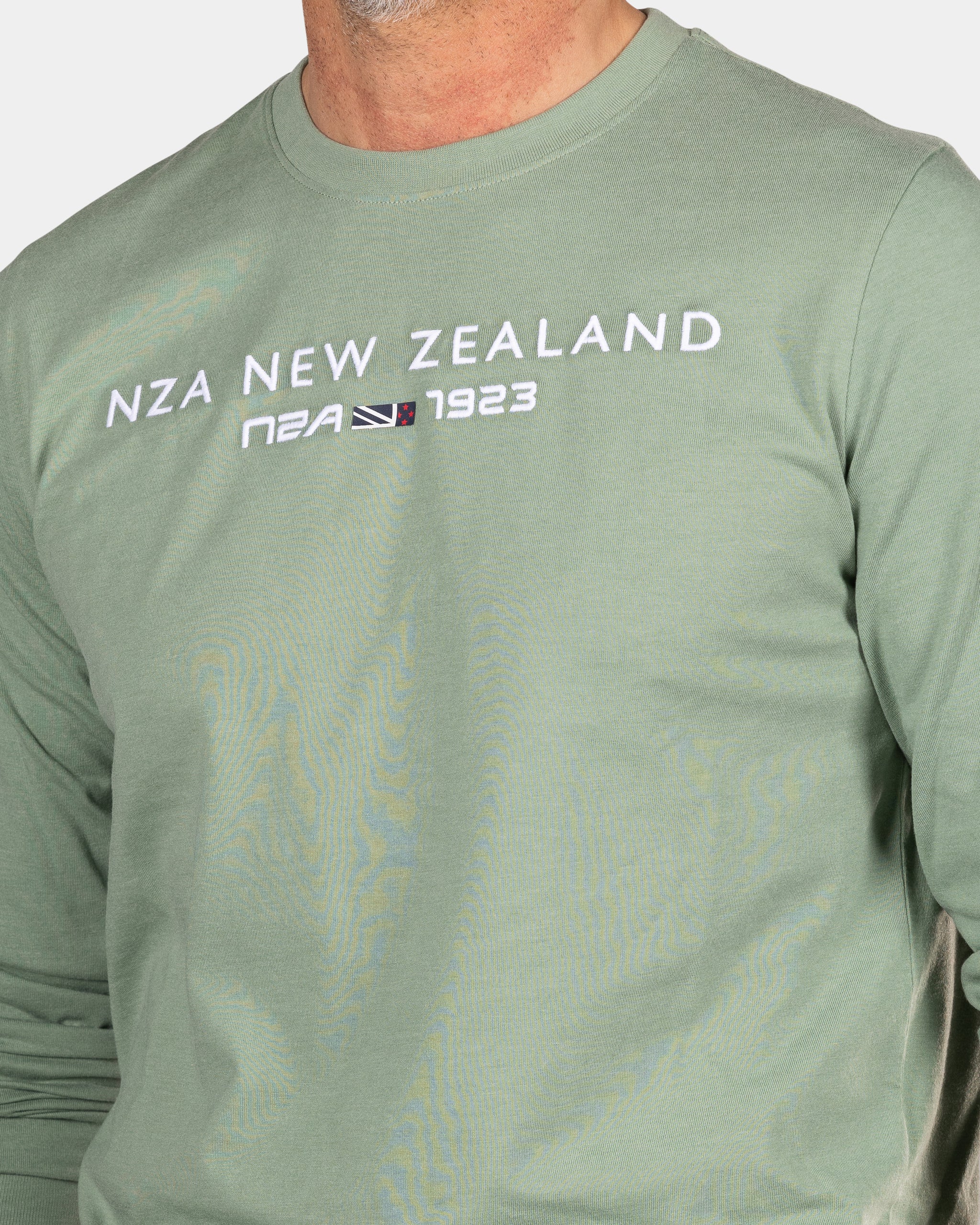 Chemise verte ネ manches longues et col rond - Sage Chemise verte ネ manches longues et col rond - Sage