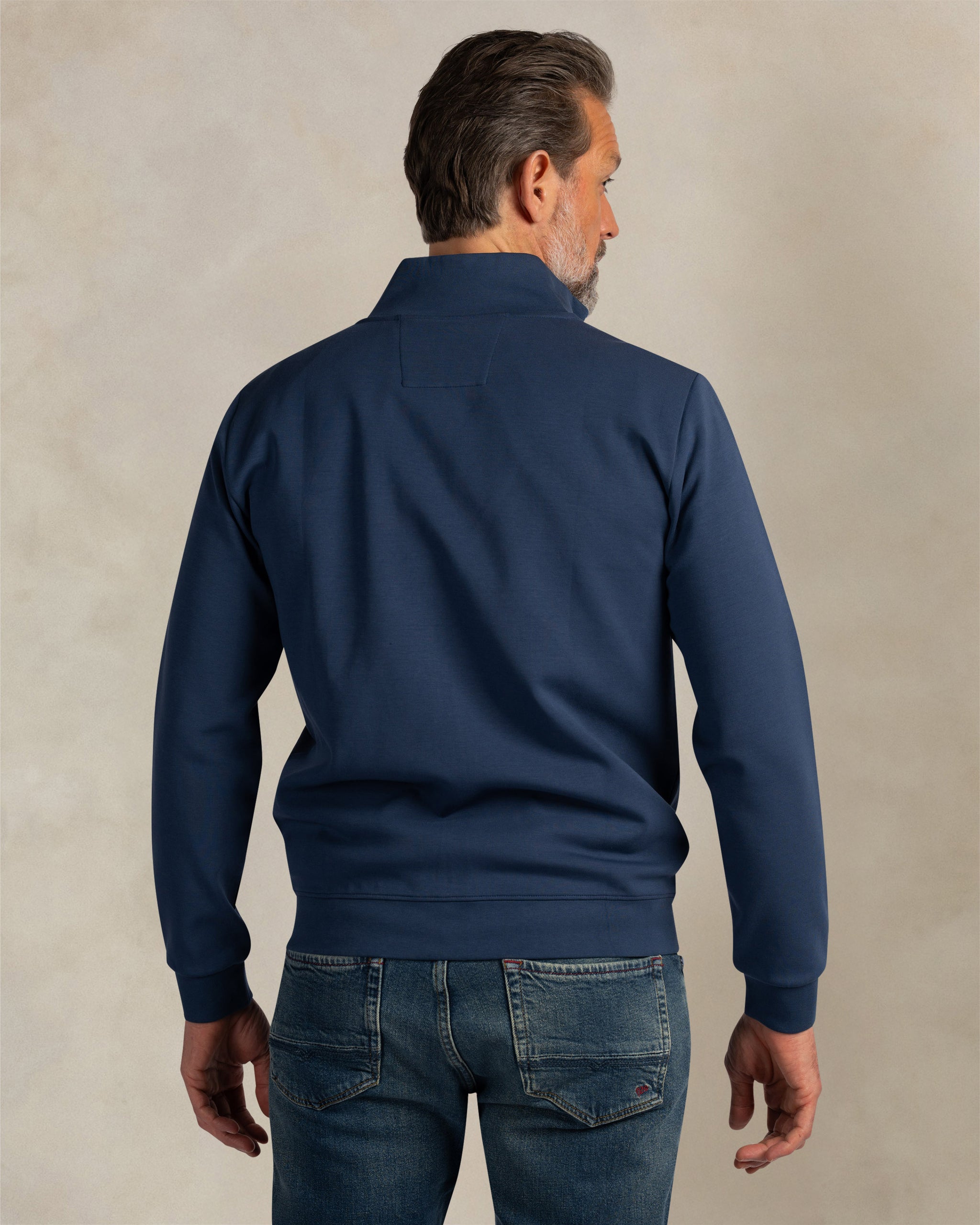 Donkerblauw sweatvest Donkerblauw sweatvest