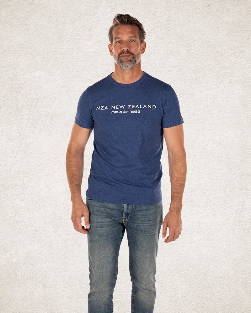 Crew neck Tee Lead blue Crew neck Tee Lead blue