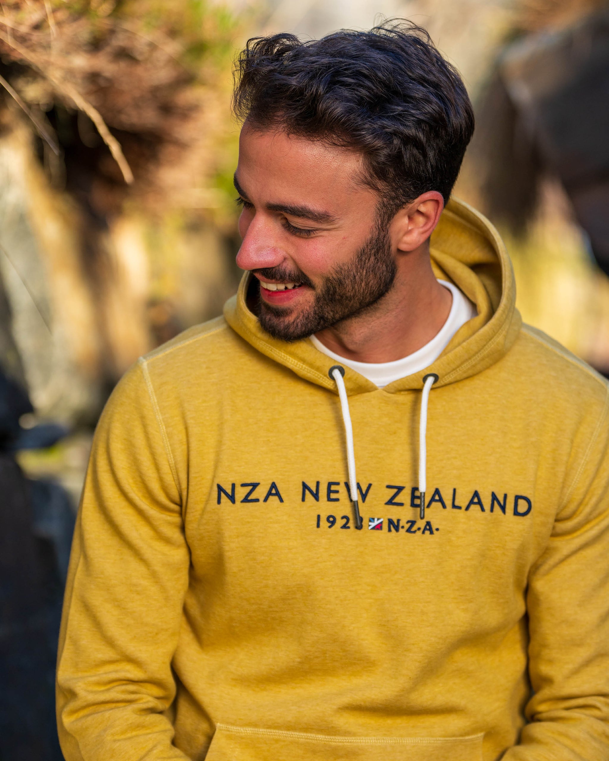 Yellow hoodie with print Yellow hoodie with print