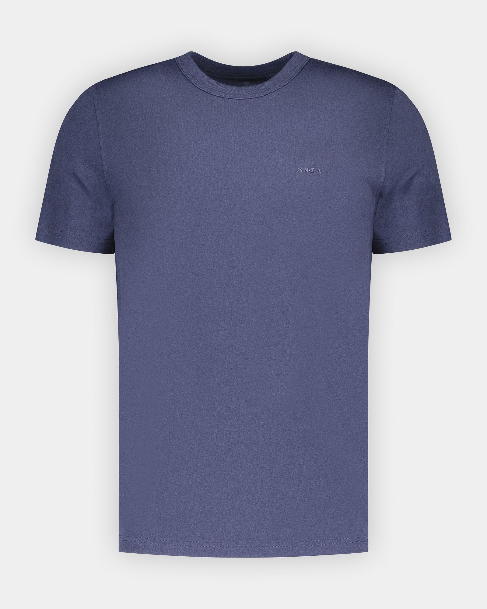 Blaues Baumwoll-T-Shirt Blaues Baumwoll-T-Shirt