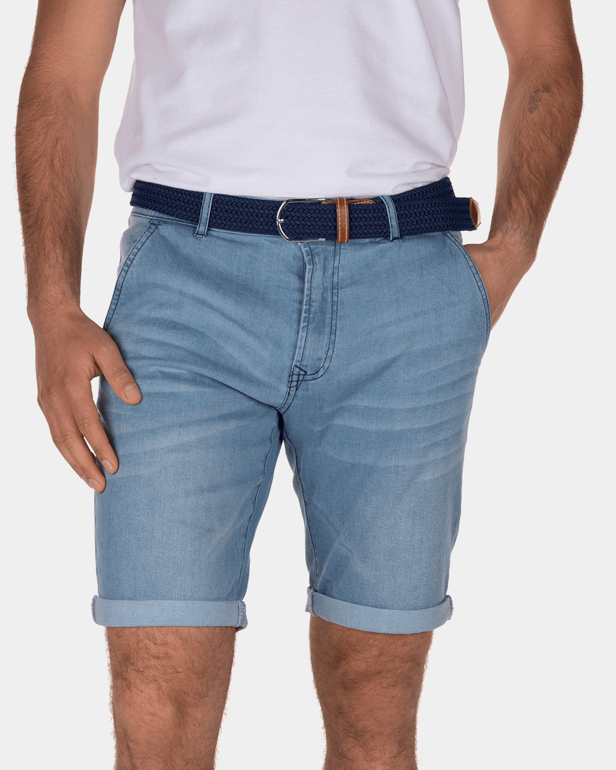 Dunedine korte jeans - Light Stone