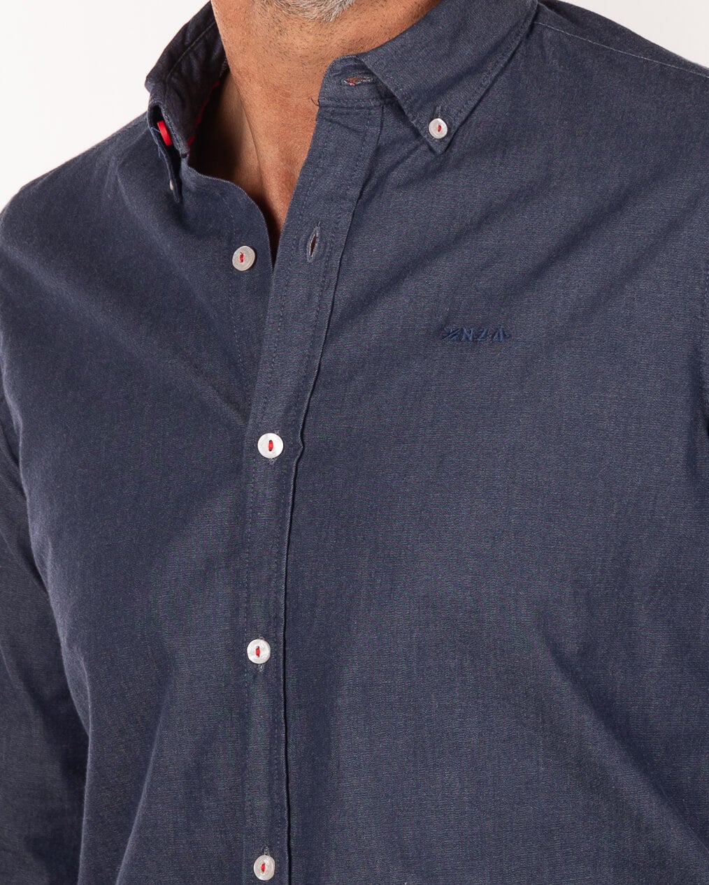 Cotton plain shirt - Pitch navy Cotton plain shirt - Pitch navy