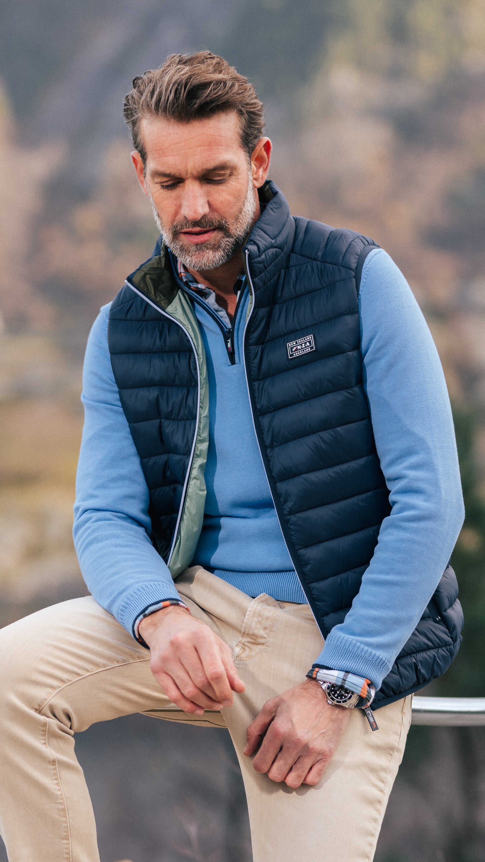 Navy gewatteerde bodywarmer - Autumn Navy Navy gewatteerde bodywarmer - Autumn Navy
