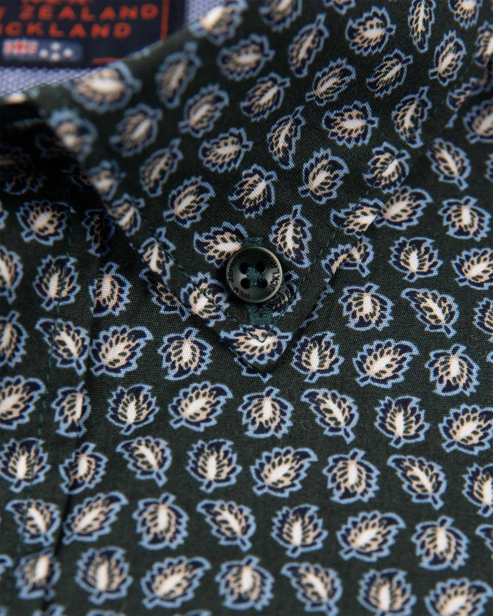 Chemise en coton élasthanne à manches longues - Crushing Green Chemise en coton élasthanne à manches longues - Crushing Green