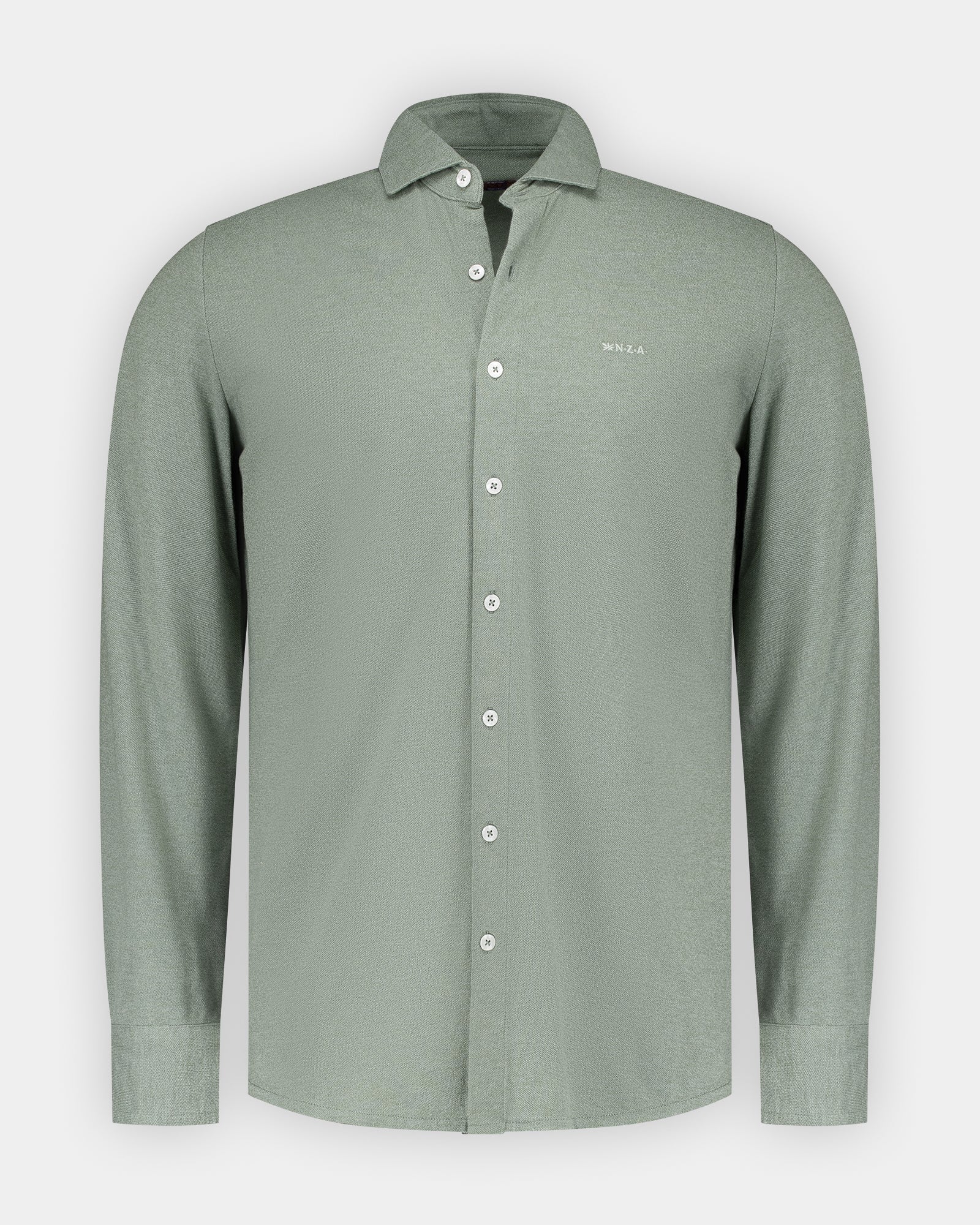 Grünes Baumwollhemd Grünes Baumwollhemd