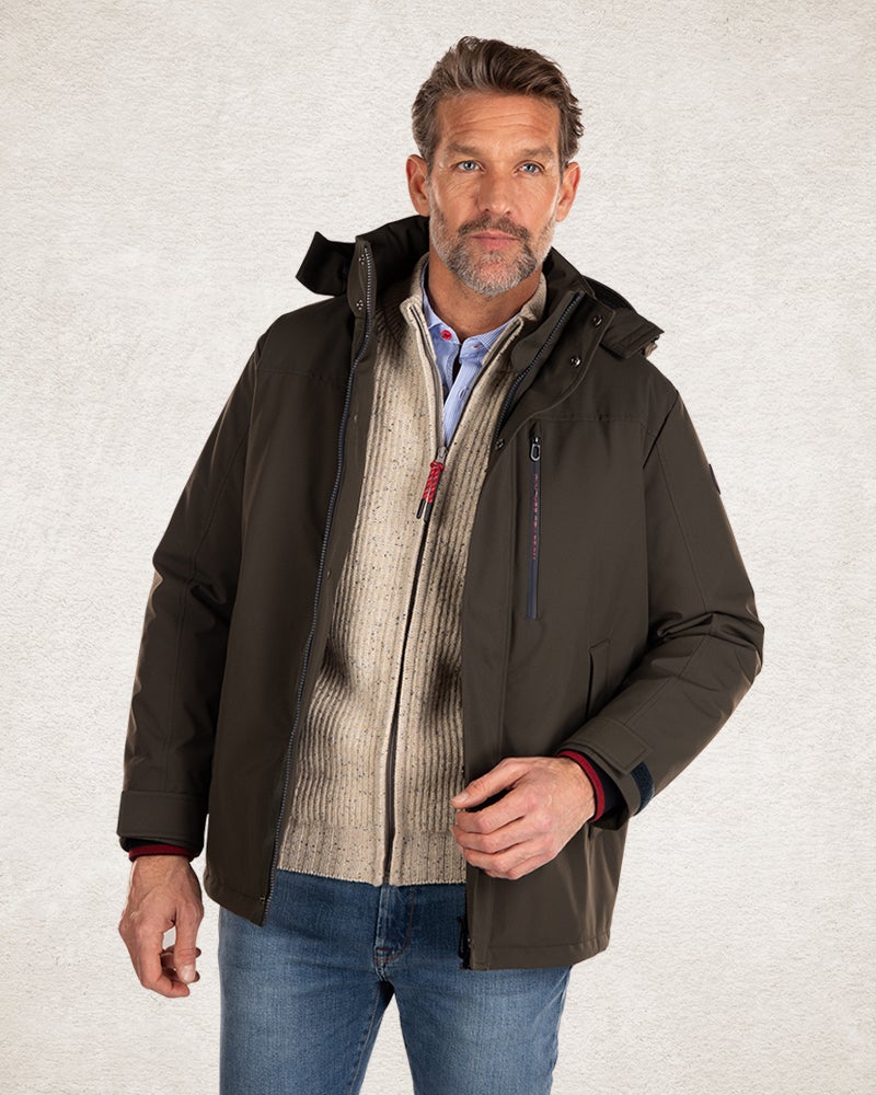 Parka mit Kapuze - Smoked Green Parka mit Kapuze - Smoked Green