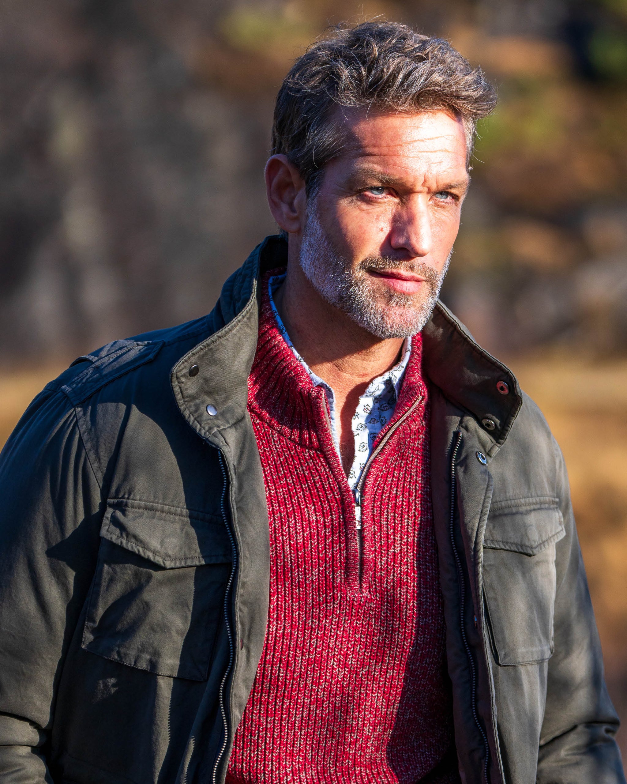 Blaues Baumwollhemd mit Print Blaues Baumwollhemd mit Print