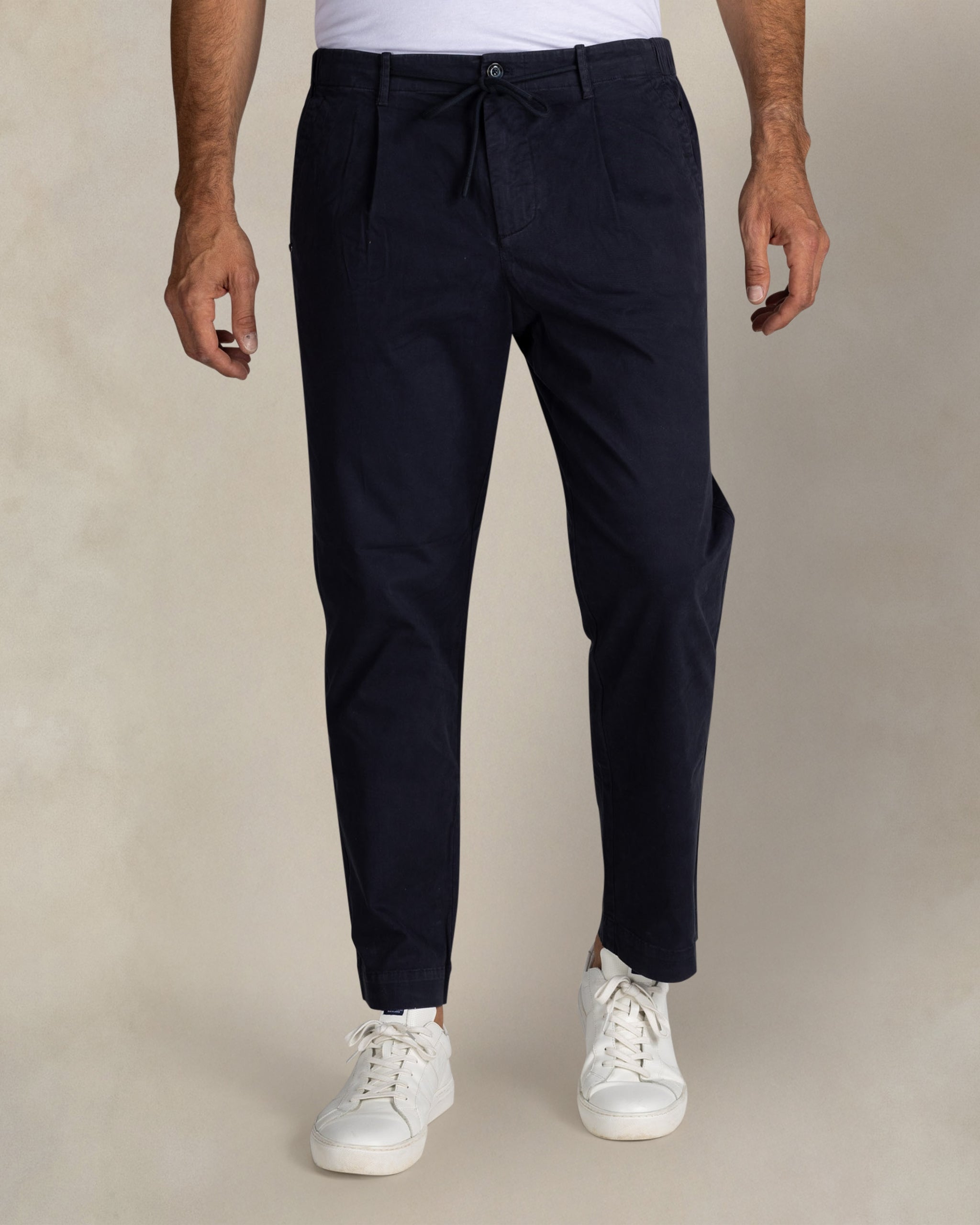 Blue stretch cotton trousers Blue stretch cotton trousers