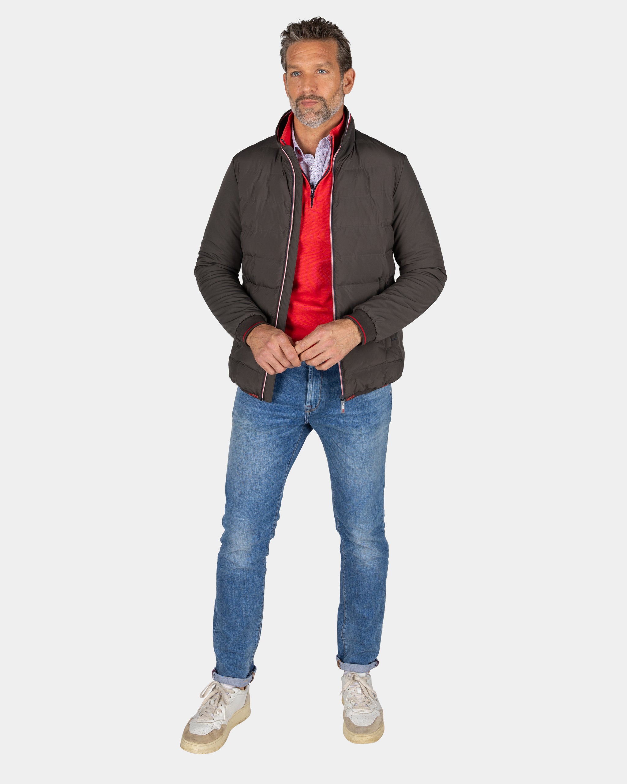 Bruin polyester bomberjack - Mud Bruin polyester bomberjack - Mud