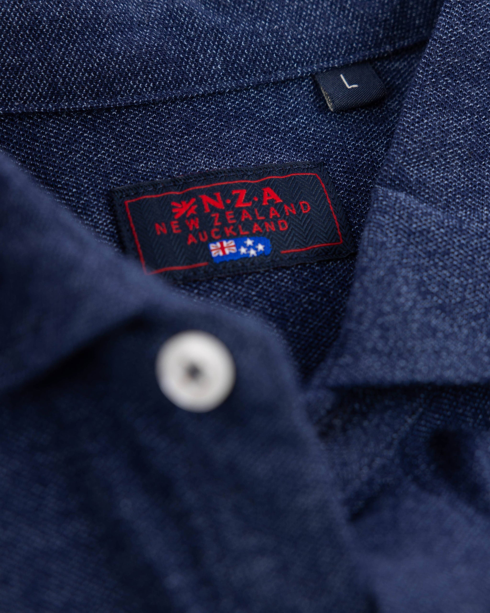 Camisa azul de algodón Camisa azul de algodón