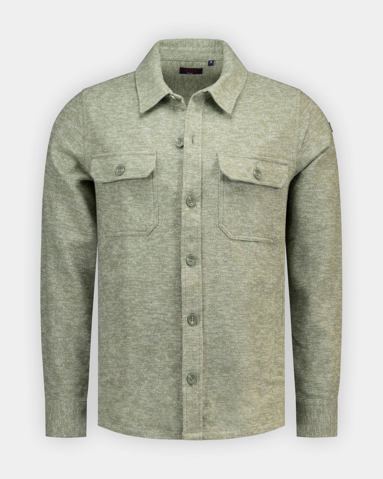 Chemise-veston en coton vert 100% Chemise-veston en coton vert 100%