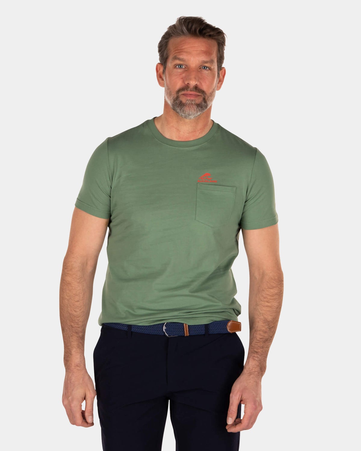 T-shirt en coton de couleur unie - Active Army