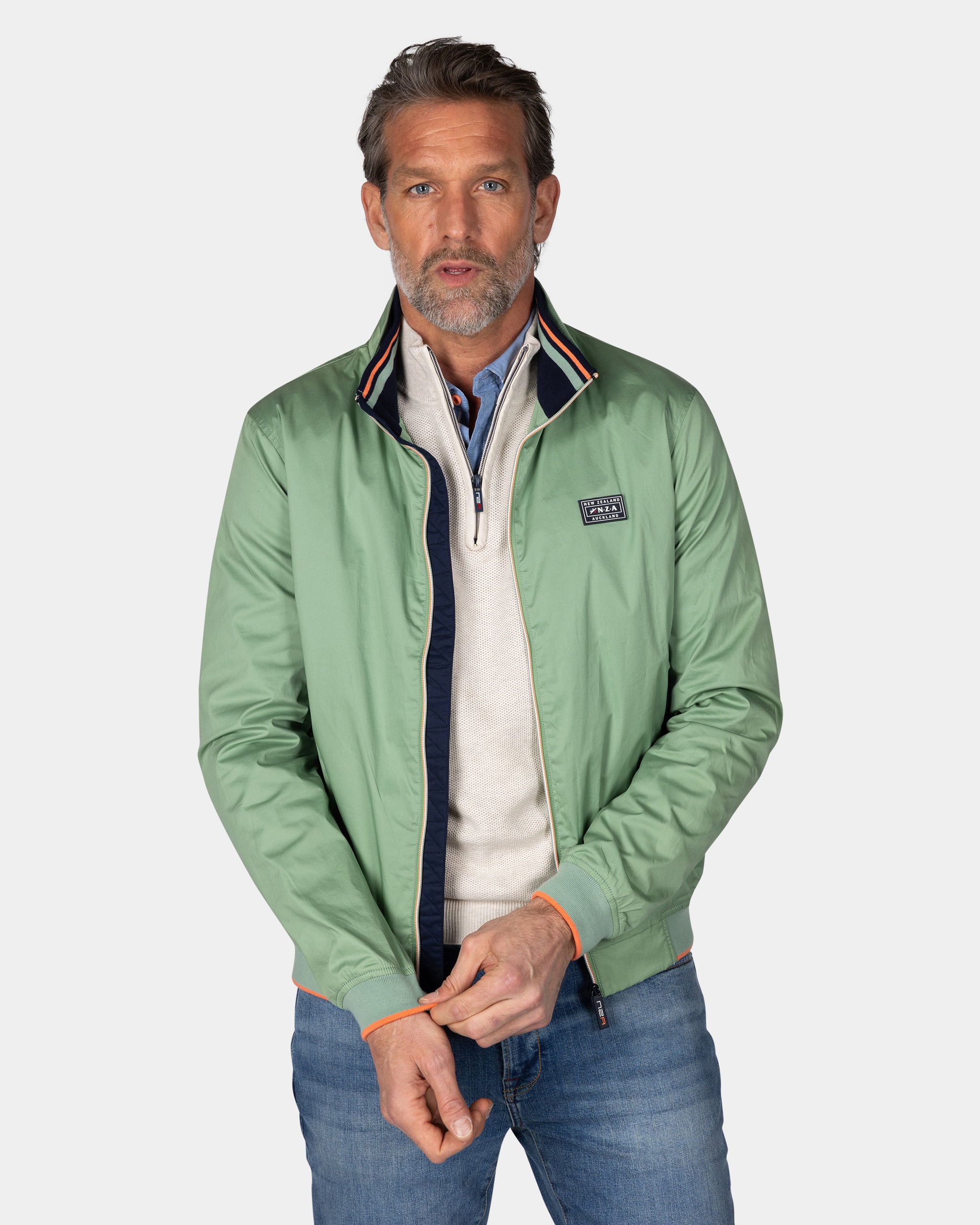 Groene twill bomber Groene twill bomber