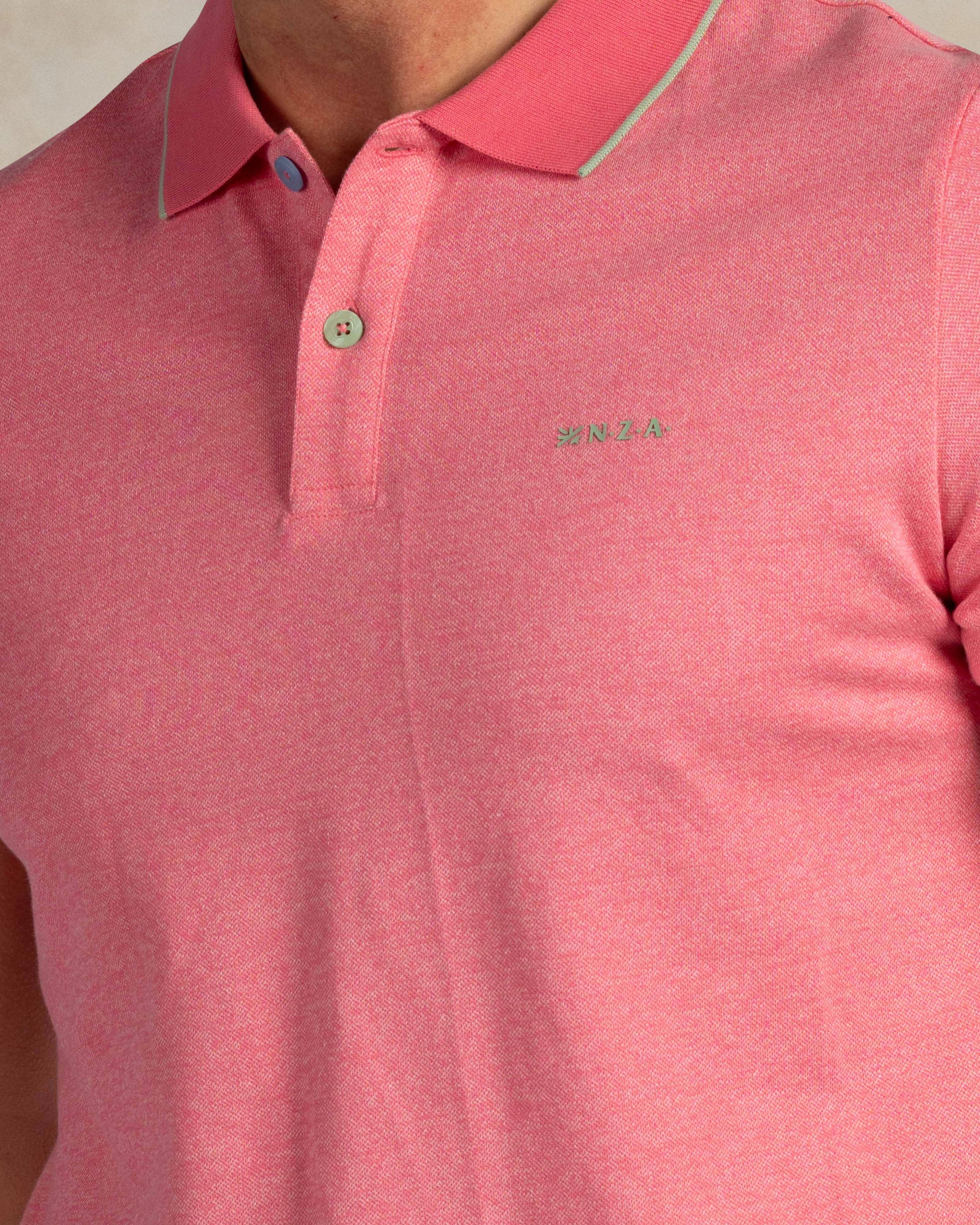 Roze 100% katoenen polo Roze 100% katoenen polo