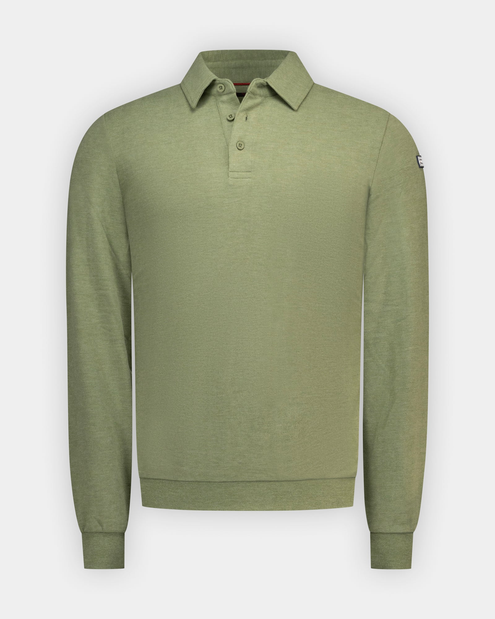 Groene 100% katoenen piqué polo Groene 100% katoenen piqué polo