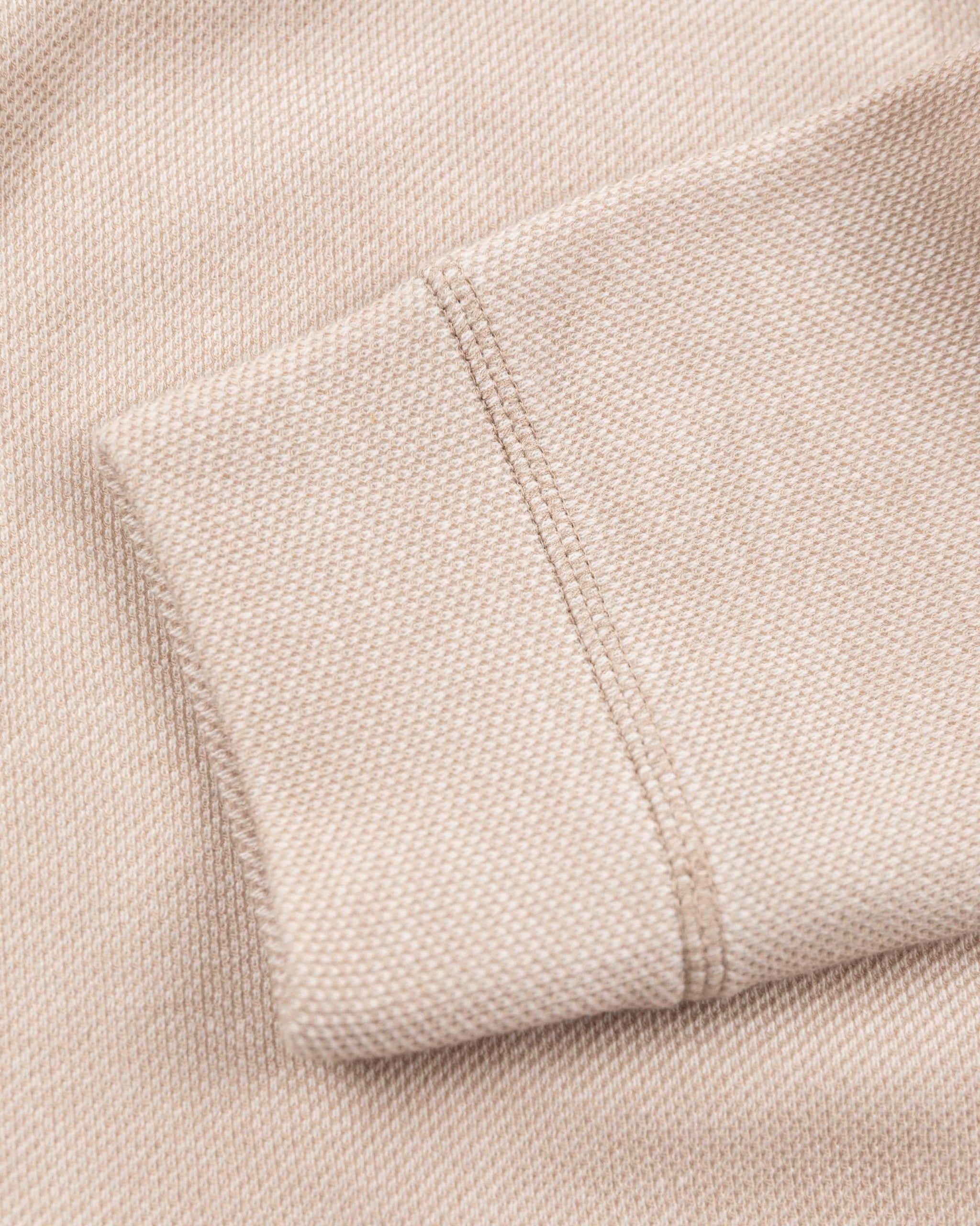 Cotton half zip sweater - Shimmering Sand Cotton half zip sweater - Shimmering Sand