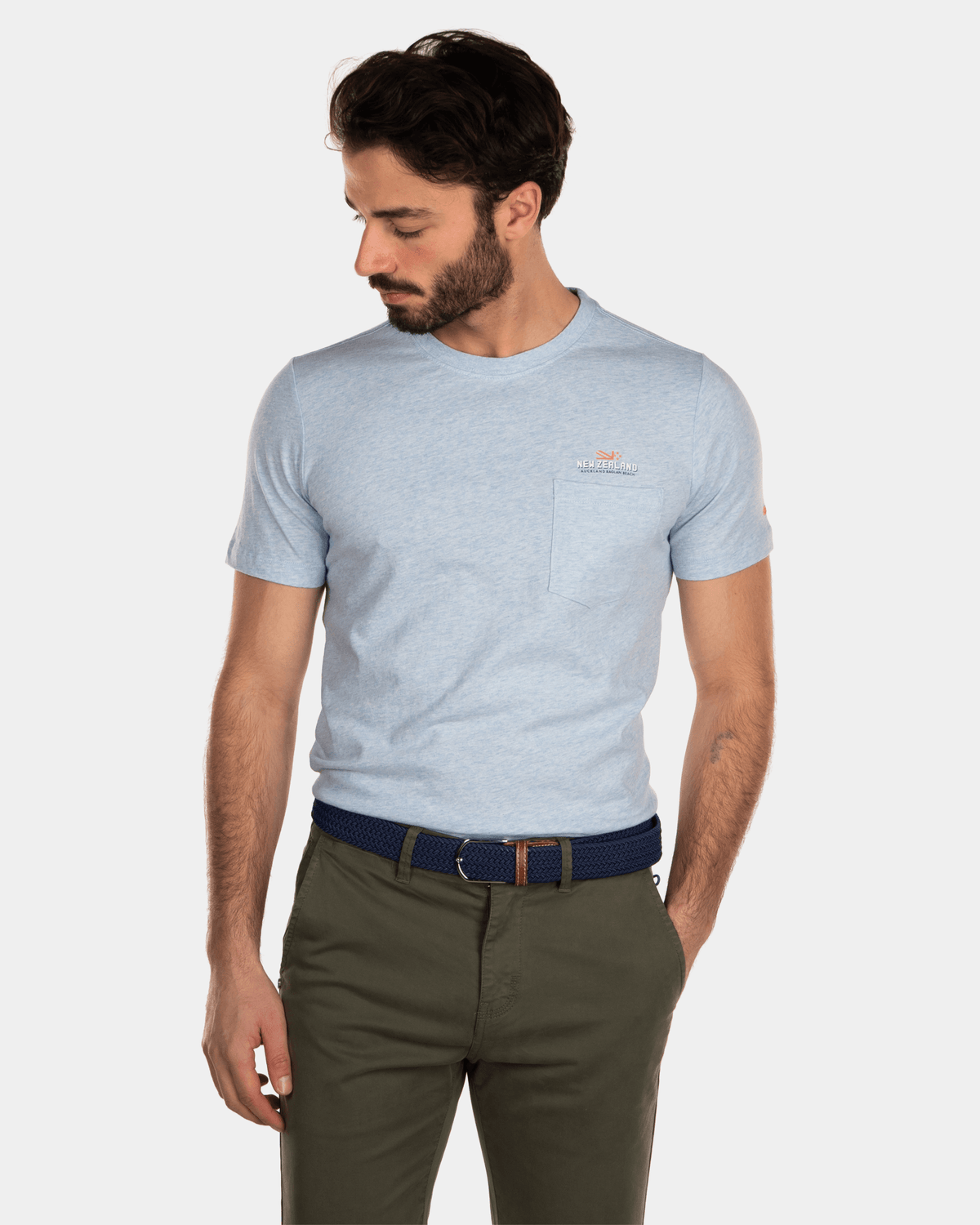 T-shirt en coton avec imprimé - Bright Sky