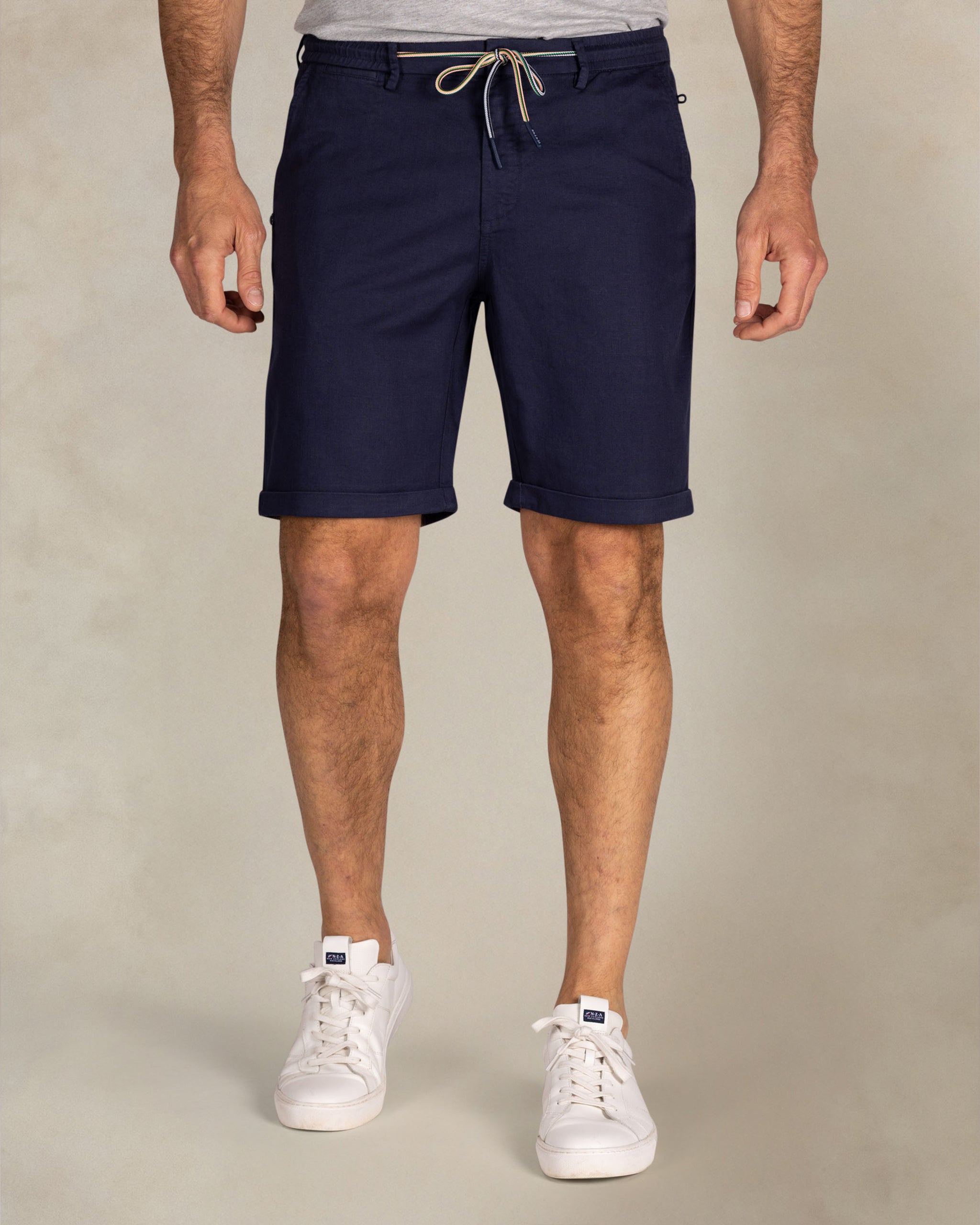 Navy linnen chino shorts Navy linnen chino shorts