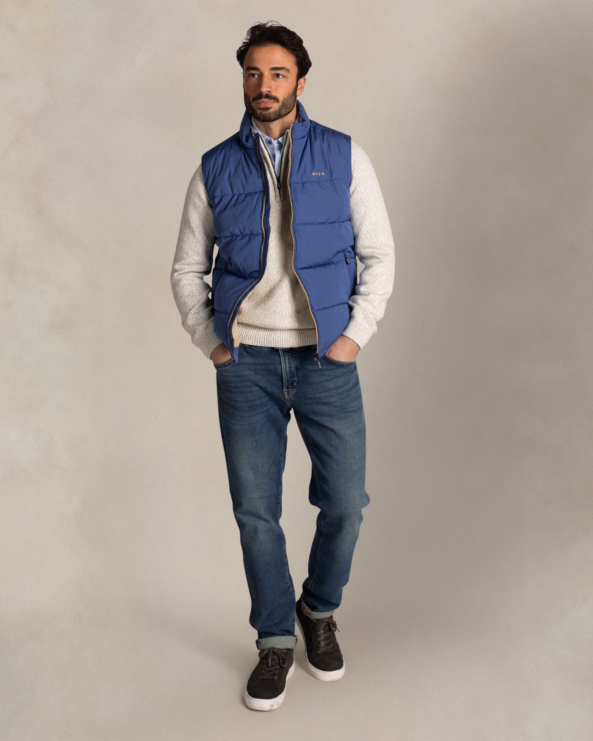 Blue padded bodywarmer Blue padded bodywarmer