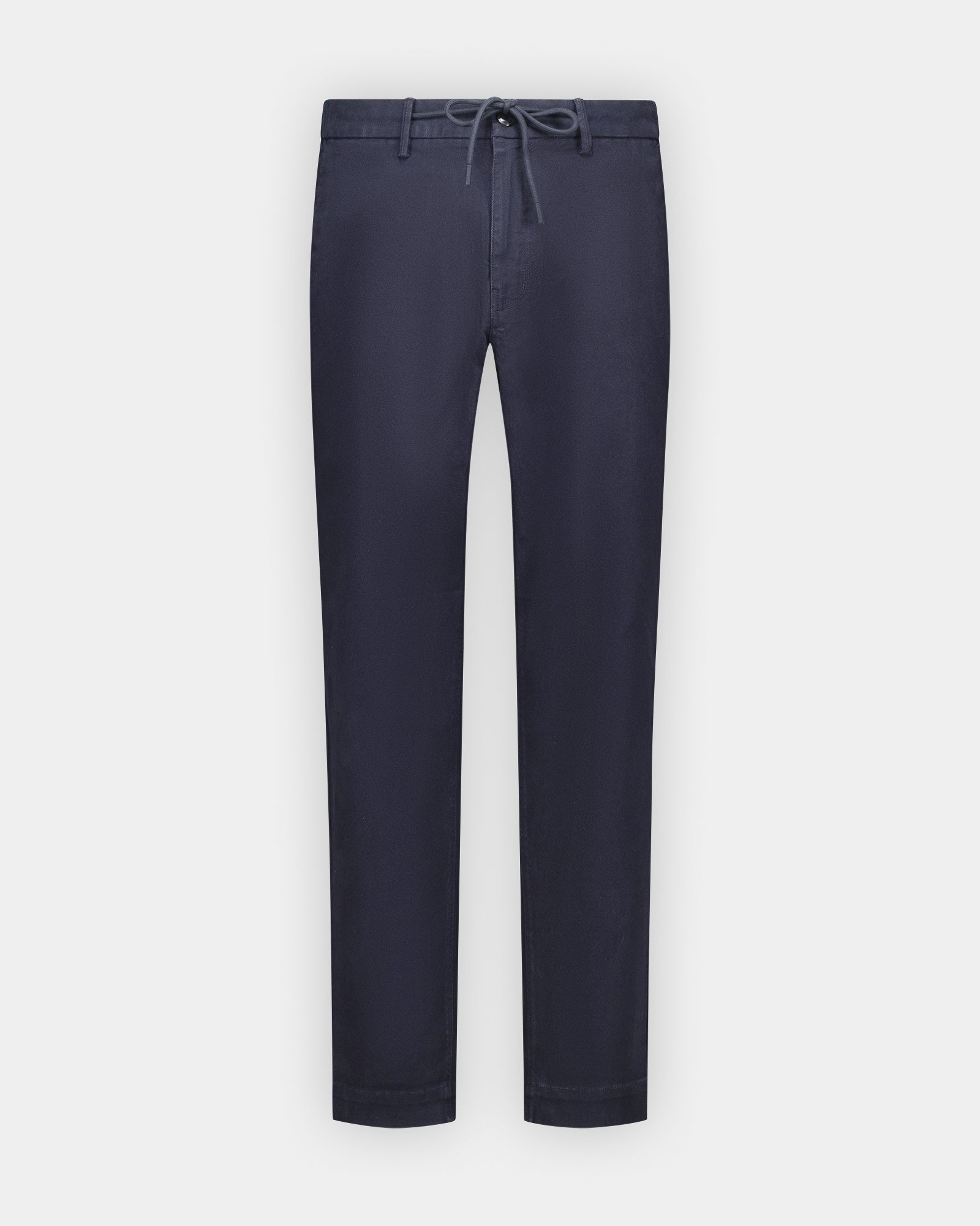 Pantalón azul de algodón elástico Pantalón azul de algodón elástico