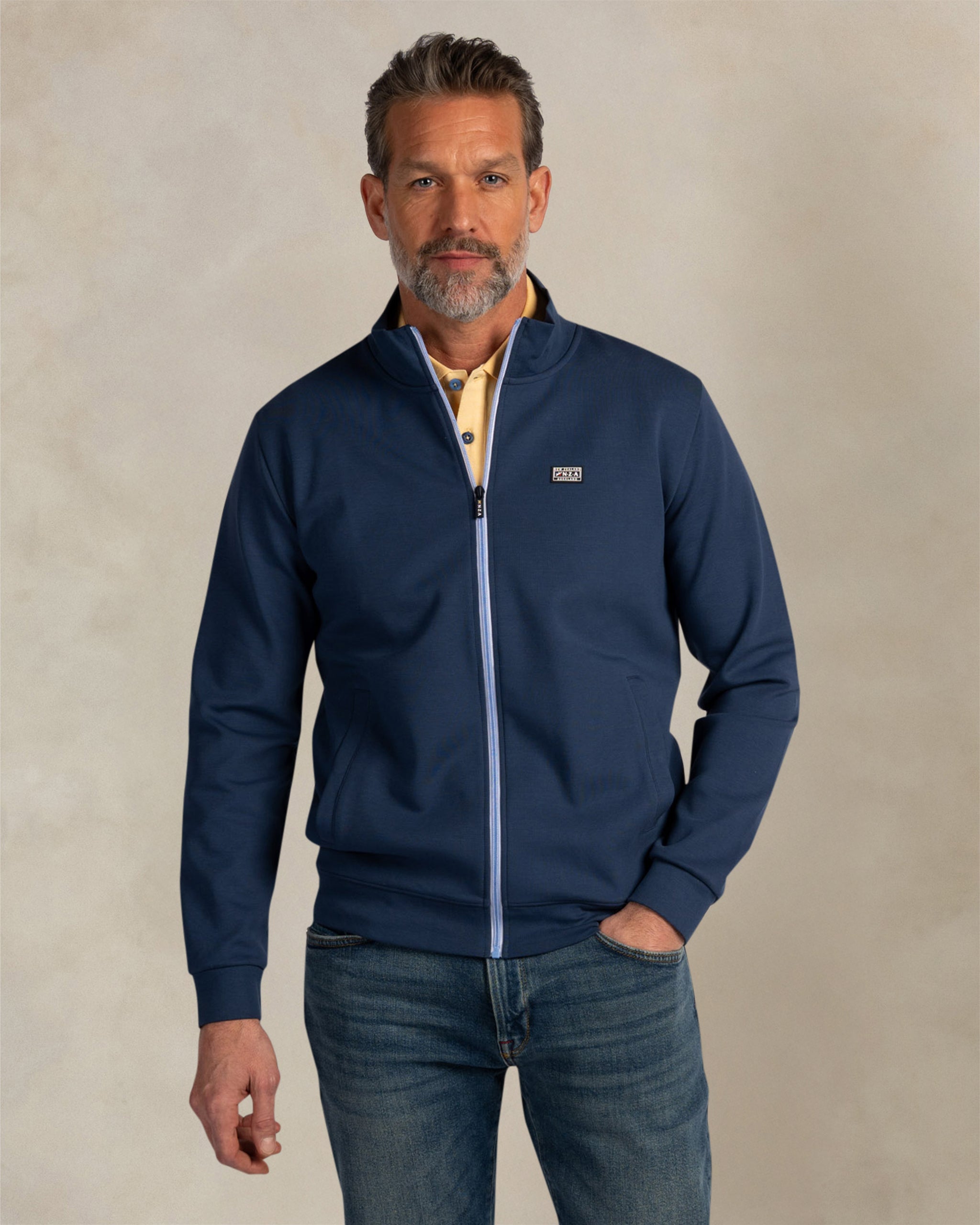 Donkerblauw sweatvest Donkerblauw sweatvest