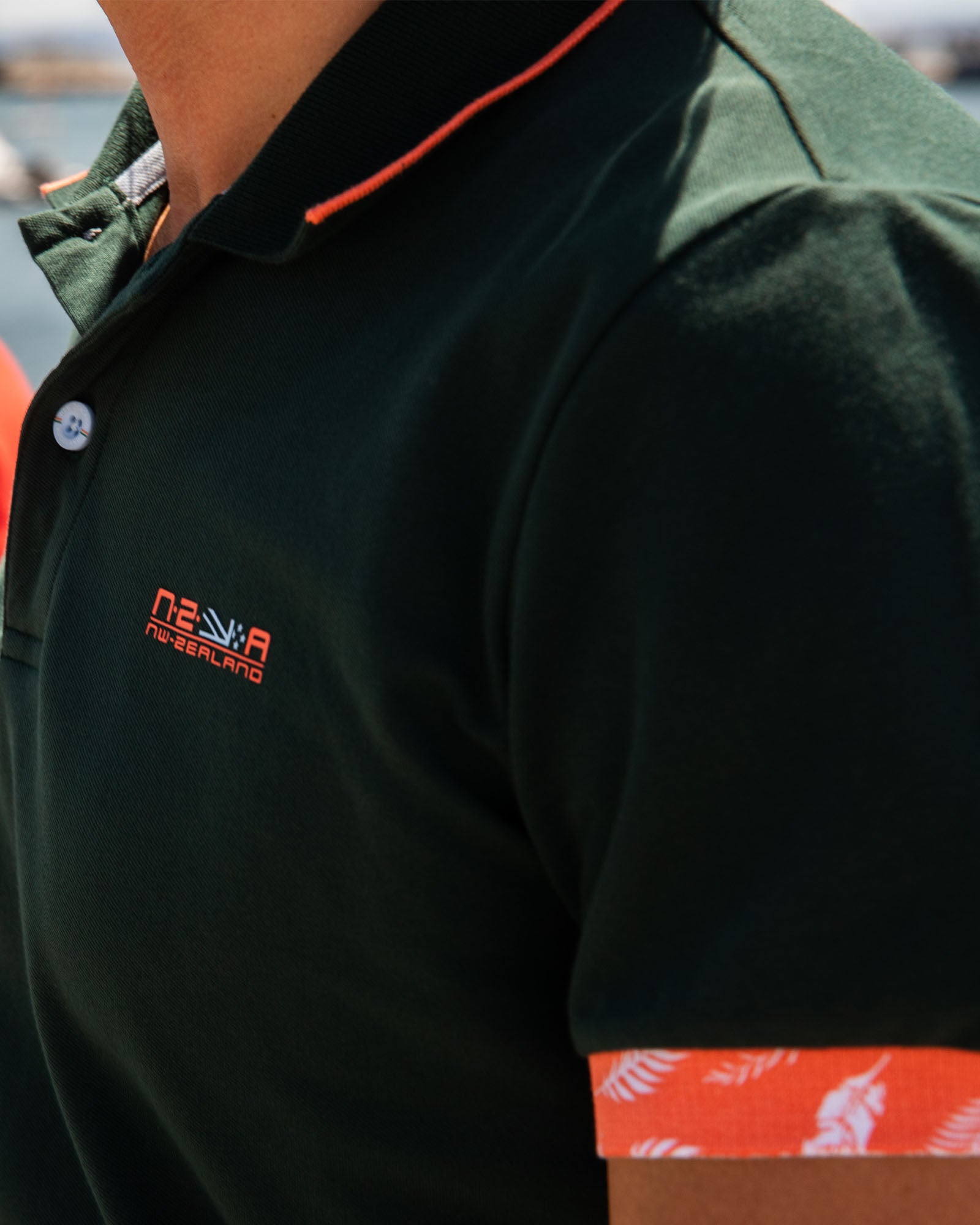 Polo de algodón elástico - Dark Pine Polo de algodón elástico - Dark Pine